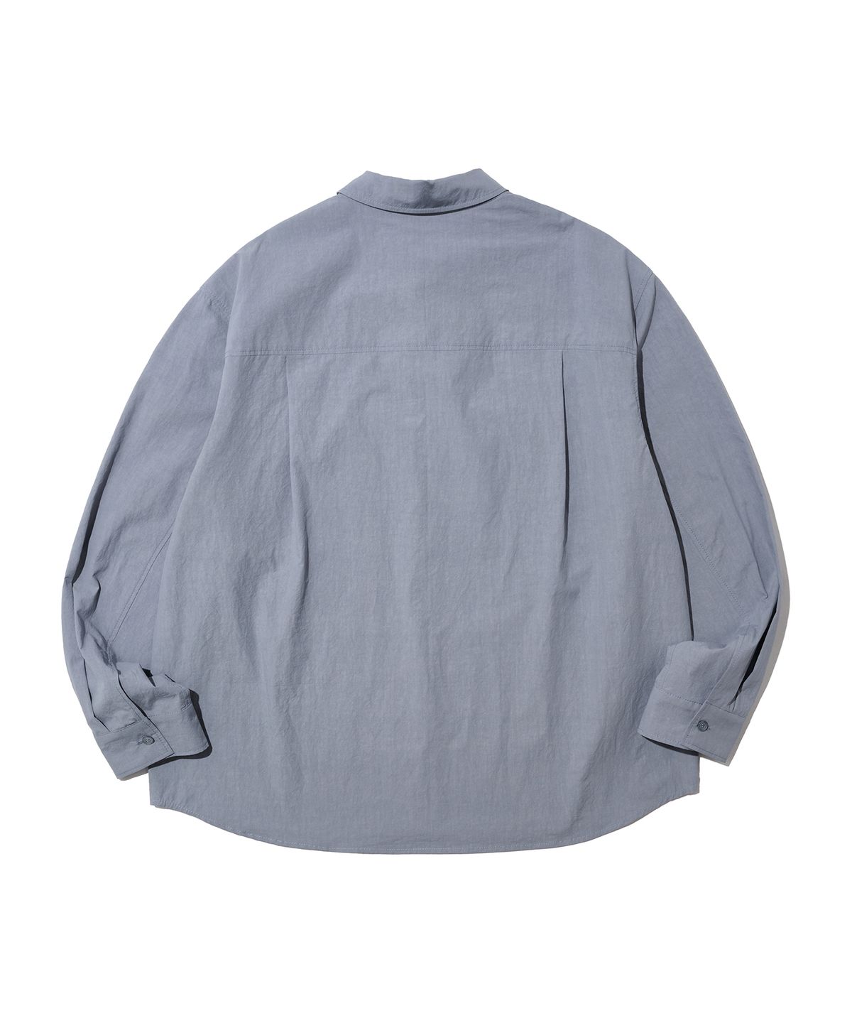 논타입(NONTYPE) GARMENT WASHED COMFY SHIRTS (DEEP SKY)