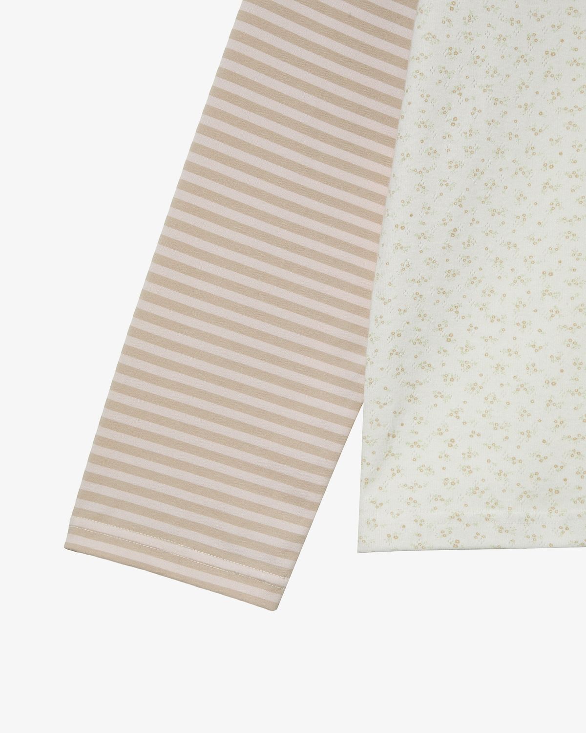 에이이에이이(AEAE) COZY FLOWER RAGLAN LONG SLEEVE [BEIGE]
