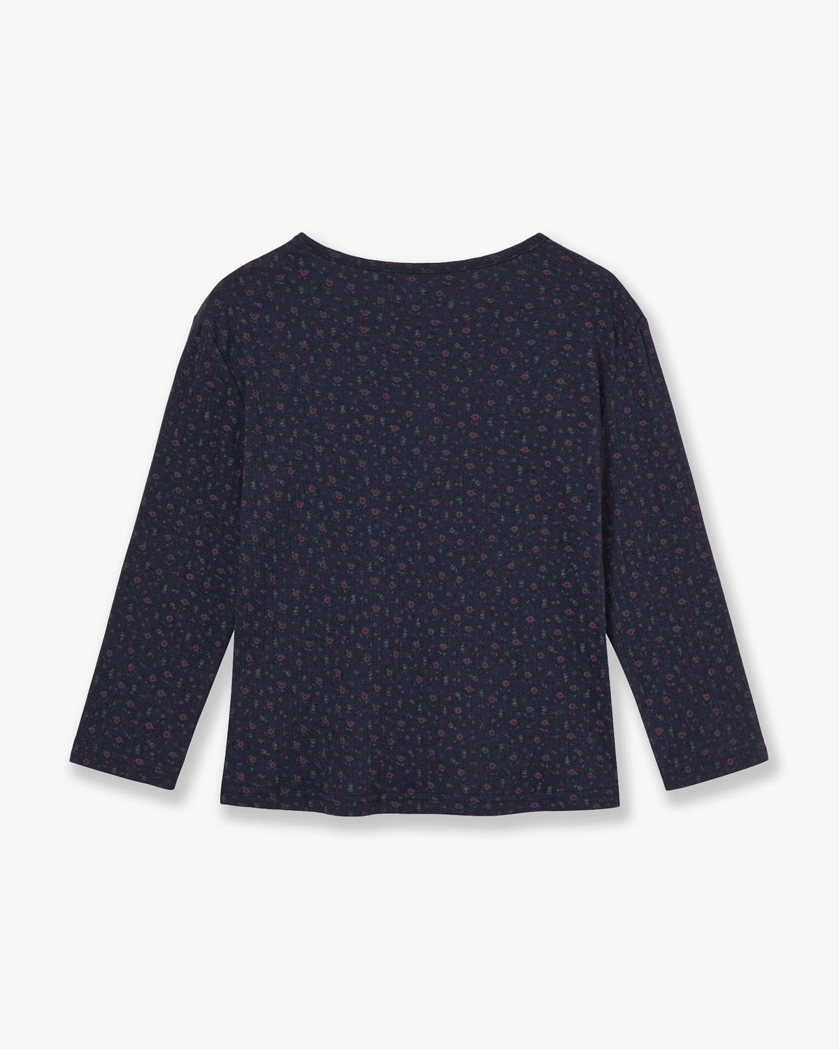 에이이에이이(AEAE) FLOWER HENLEY NECK TEE [NAVY]