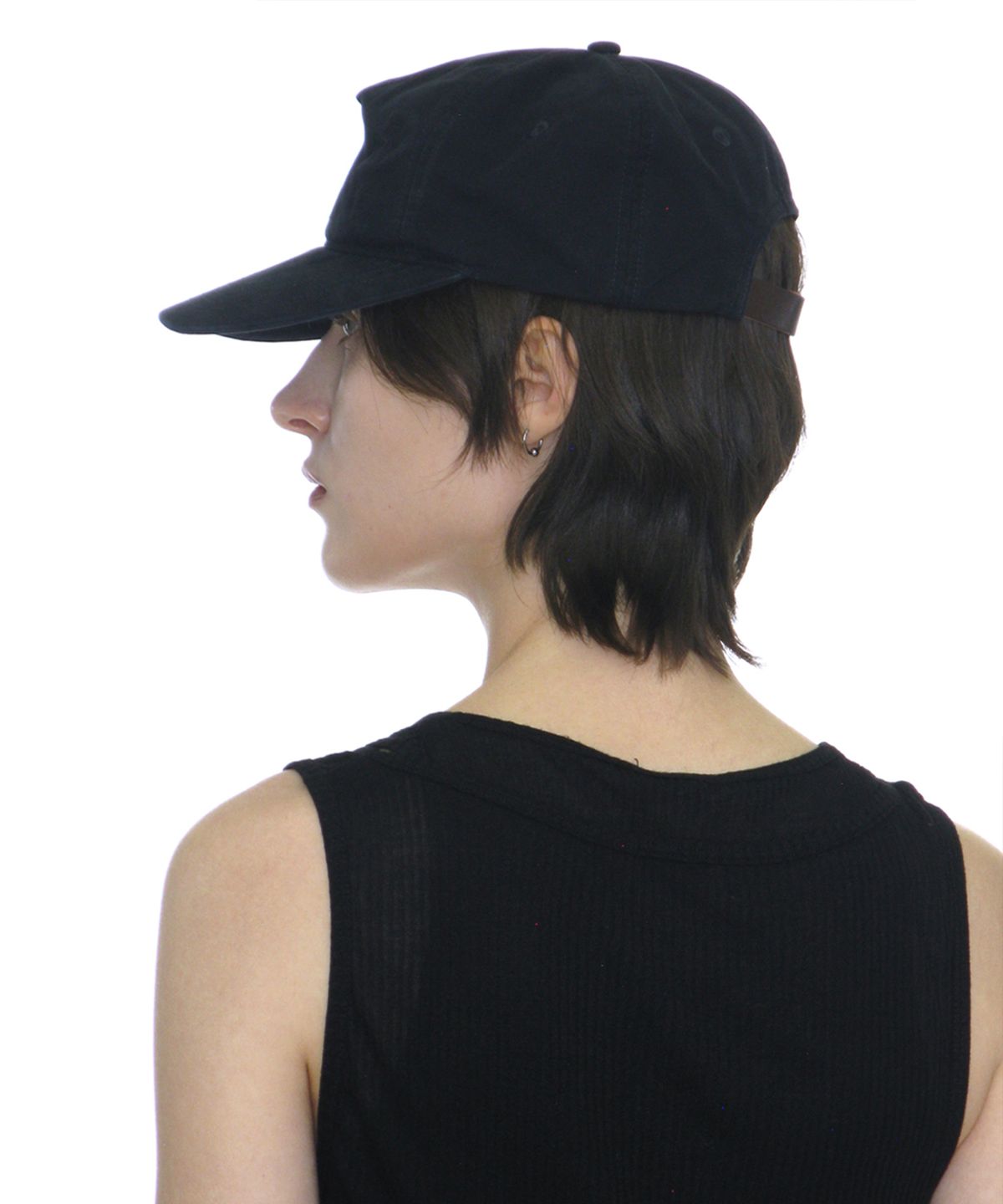 파르티멘토 우먼(PARTIMENTO WOMEN) 워시드 PW 엠브로이더드 그랜대드 캡_네이비