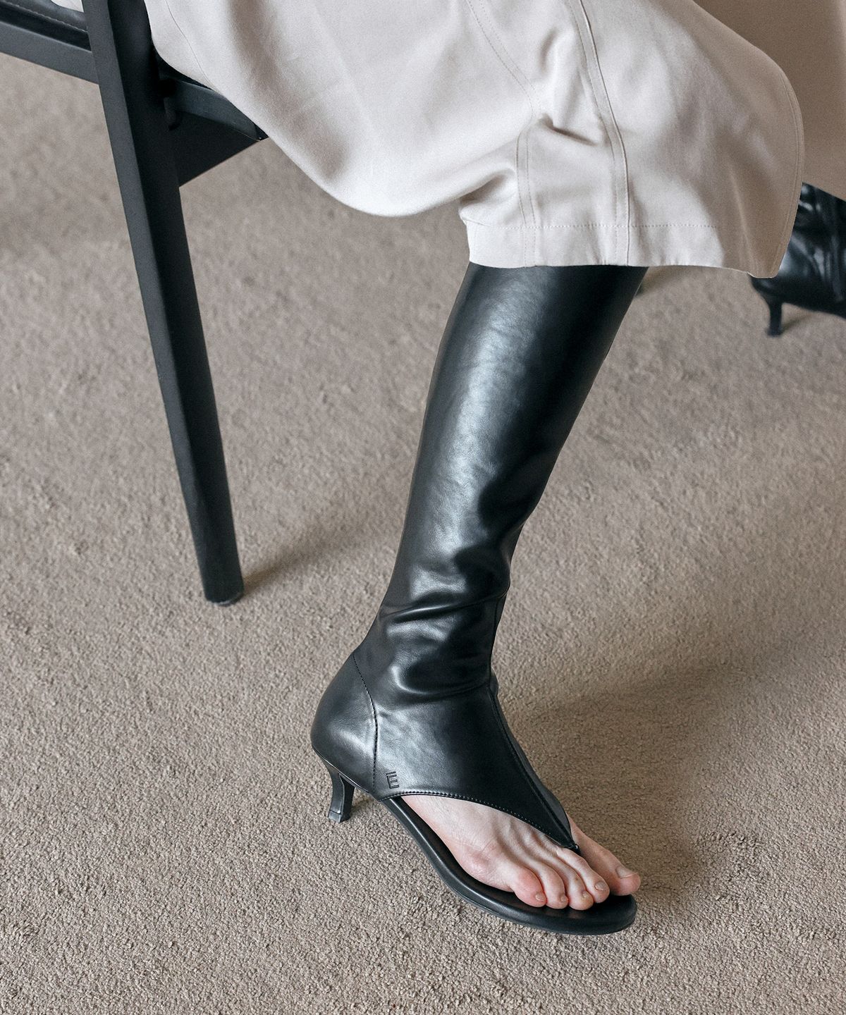 에퓨레(EPURE) REI Open Toe Long Boots