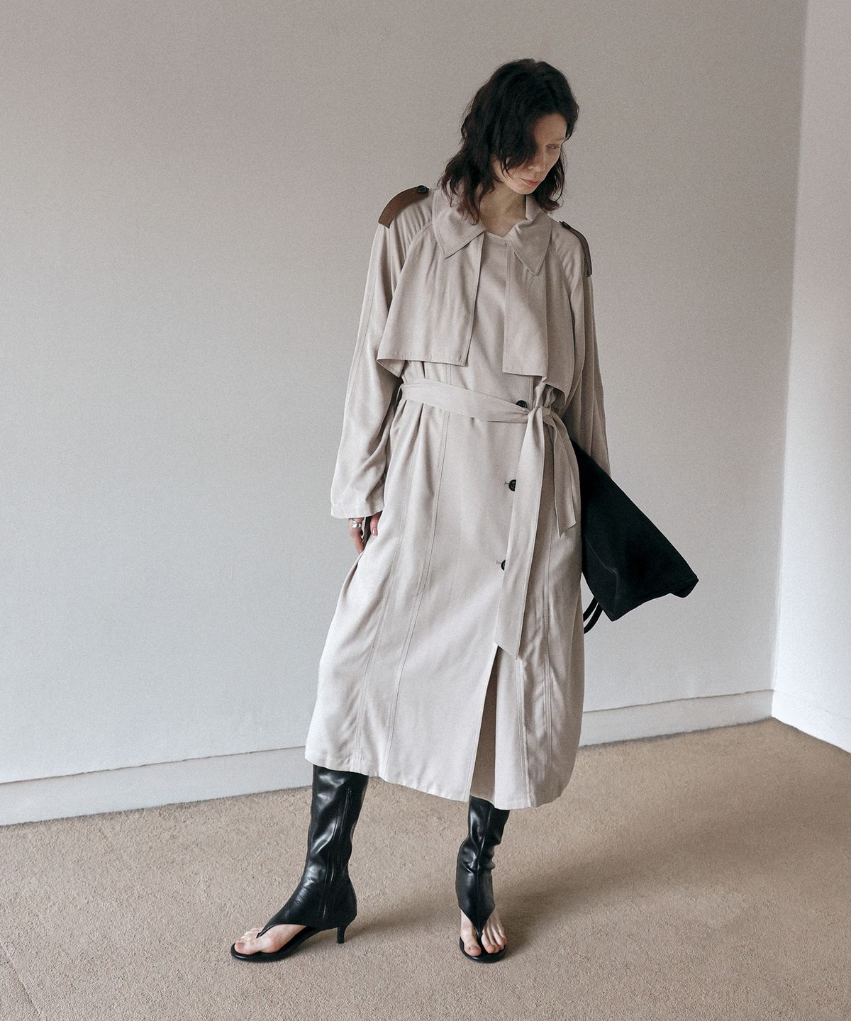 에퓨레(EPURE) REI Open Toe Long Boots