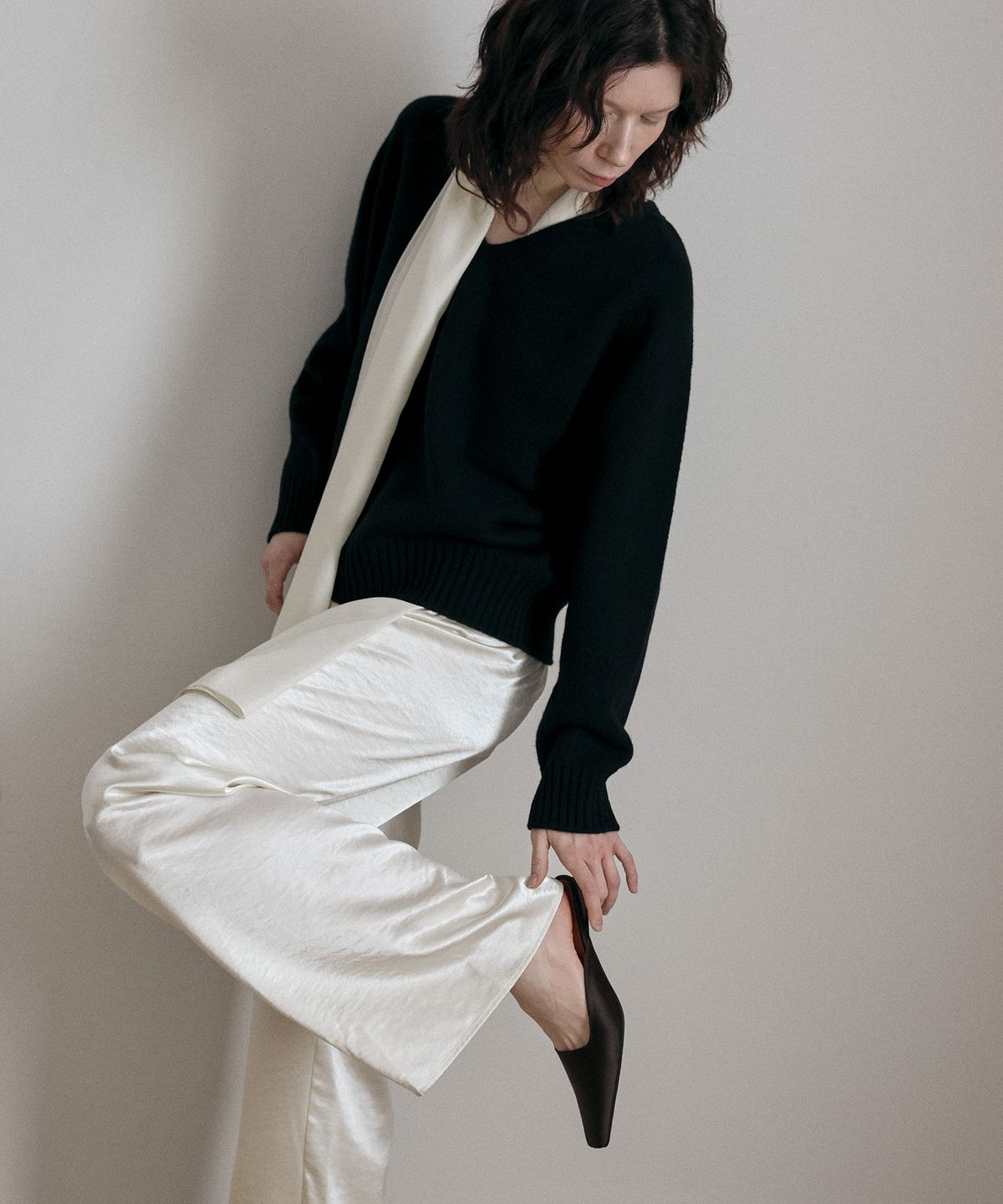 에퓨레(EPURE) TIER Satin Mules (3color)