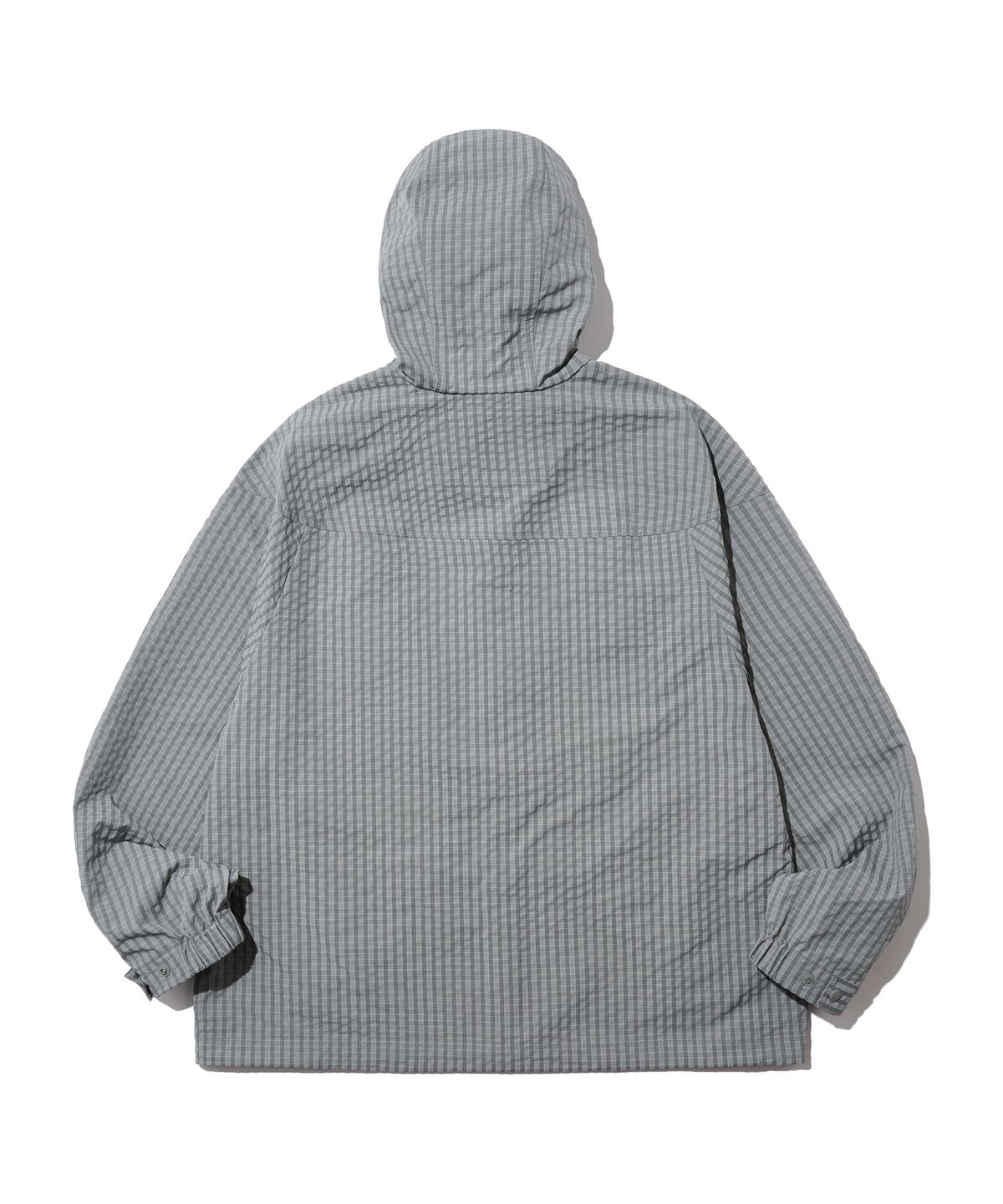 논타입(NONTYPE) DOUBLE DIAGONAL WIND JUMPER (CHECK GREY)