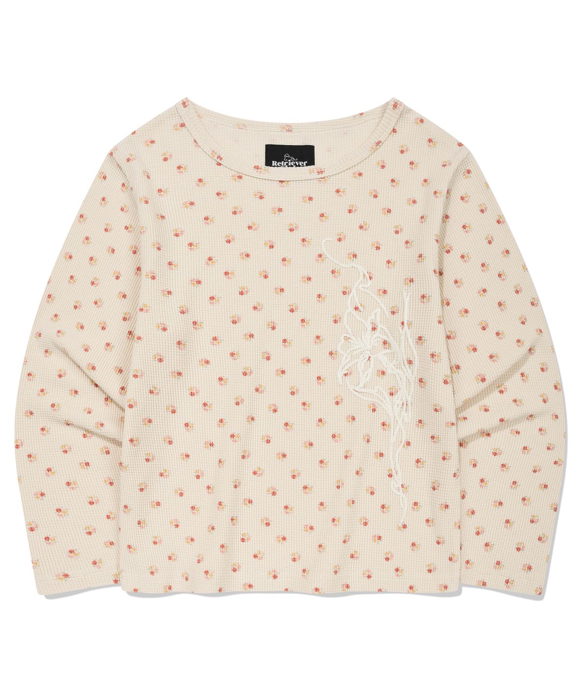 리트리버클럽(RETRIEVER CLUB) FLOWER CUT SLEEVE [IVORY]