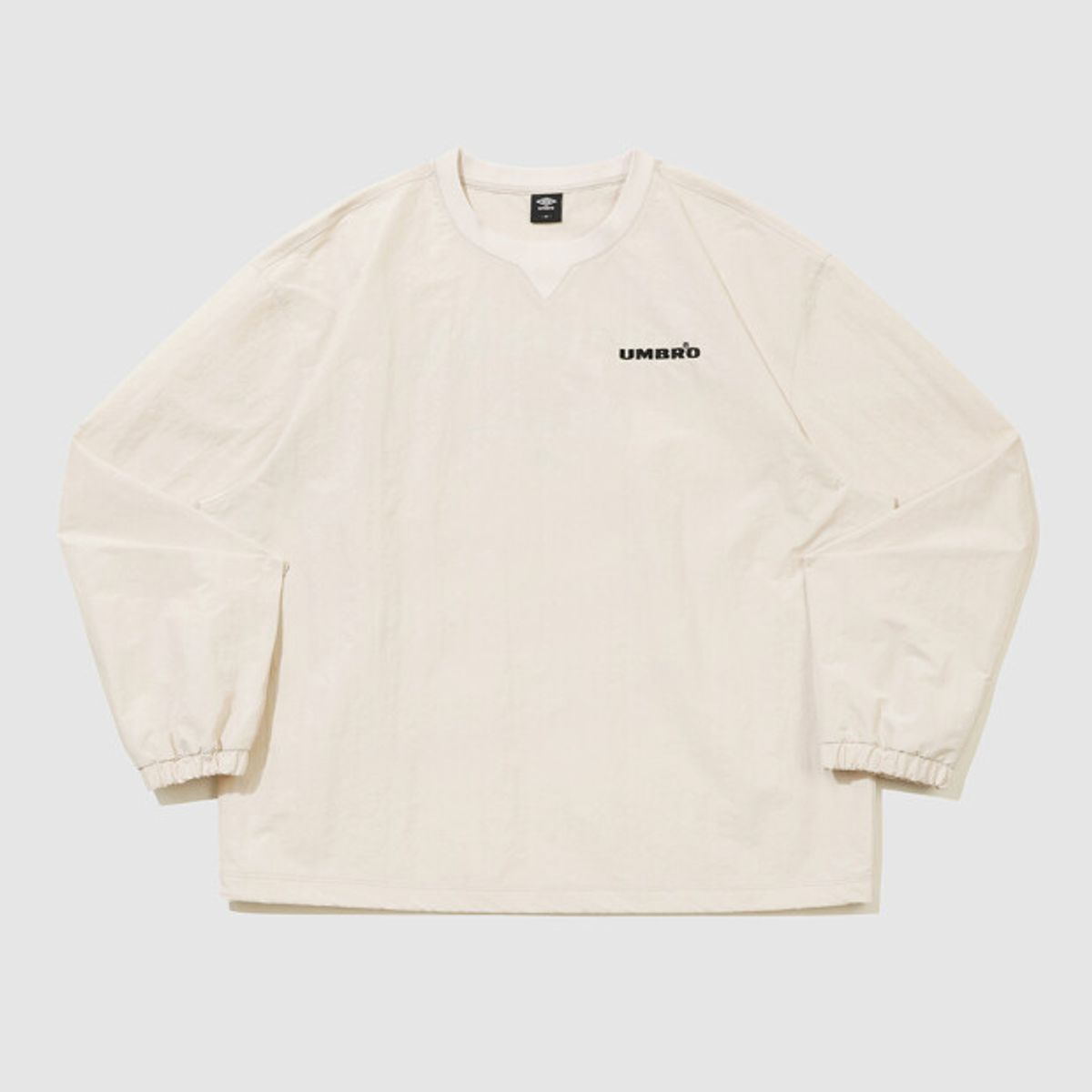 엄브로(UMBRO) HBL 엄그레이 워싱 긴팔 피스테 아이보리 UR121CWT25