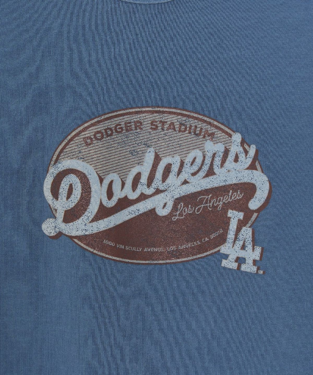 엠엘비 키즈(MLB KIDS) 스트릿 베이직 빈티지 아트웍 티셔츠 LA (Blue)
