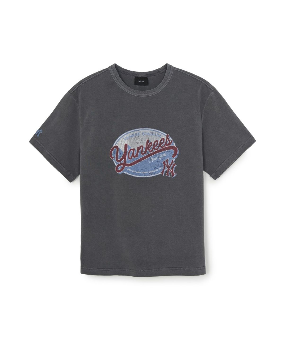 엠엘비 키즈(MLB KIDS) 스트릿 베이직 빈티지 아트웍 티셔츠 NY (D.Grey)