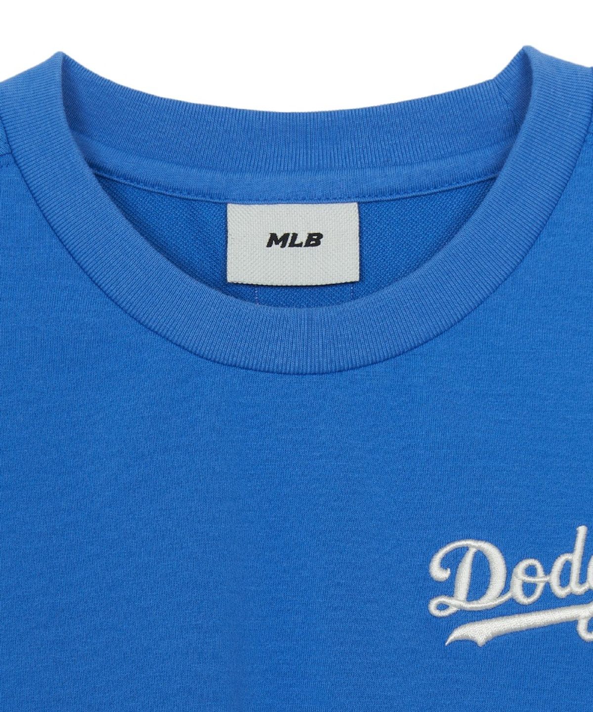 엠엘비 키즈(MLB KIDS) 스포티브 베이직 오버핏 반팔 세트 LA (Cobalt Blue)