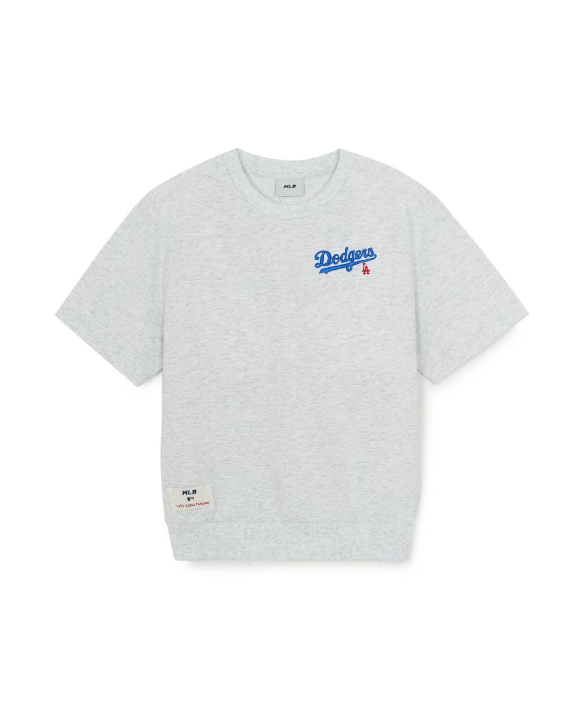 엠엘비 키즈(MLB KIDS) 스포티브 베이직 오버핏 반팔 세트 LA (L.Melange Grey)