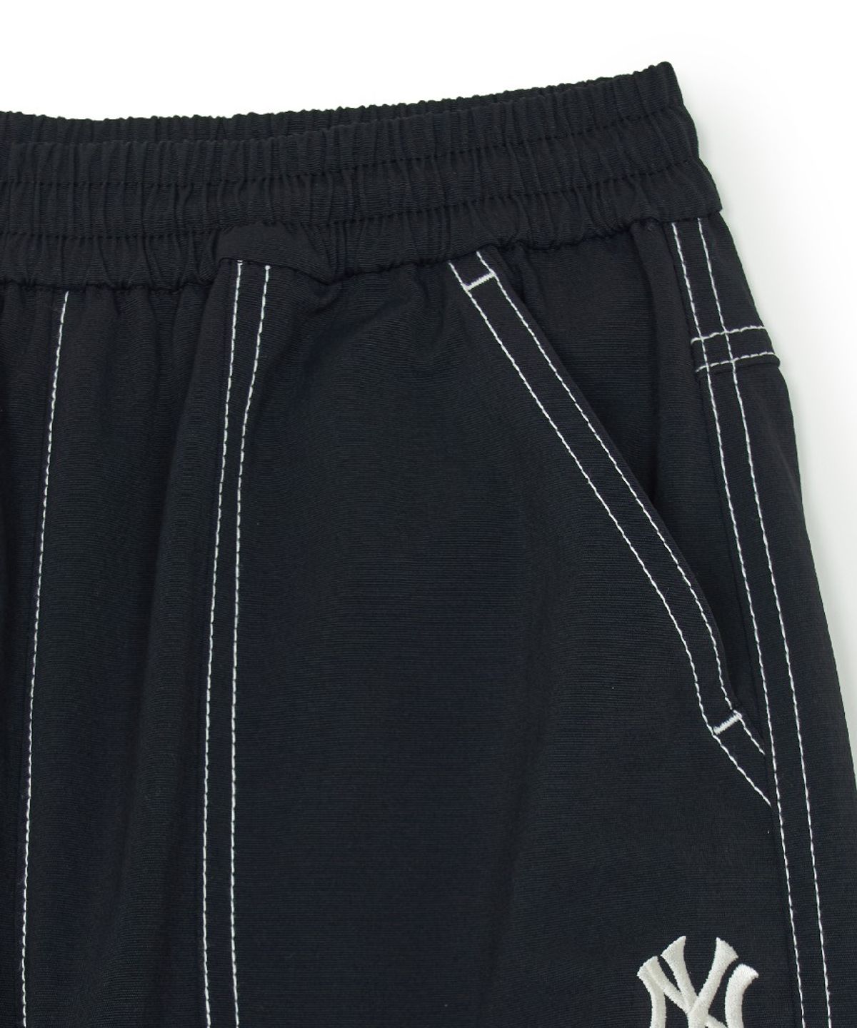 엠엘비 키즈(MLB KIDS) 아웃도어 벌룬 스티치 우븐팬츠 NY (Black)