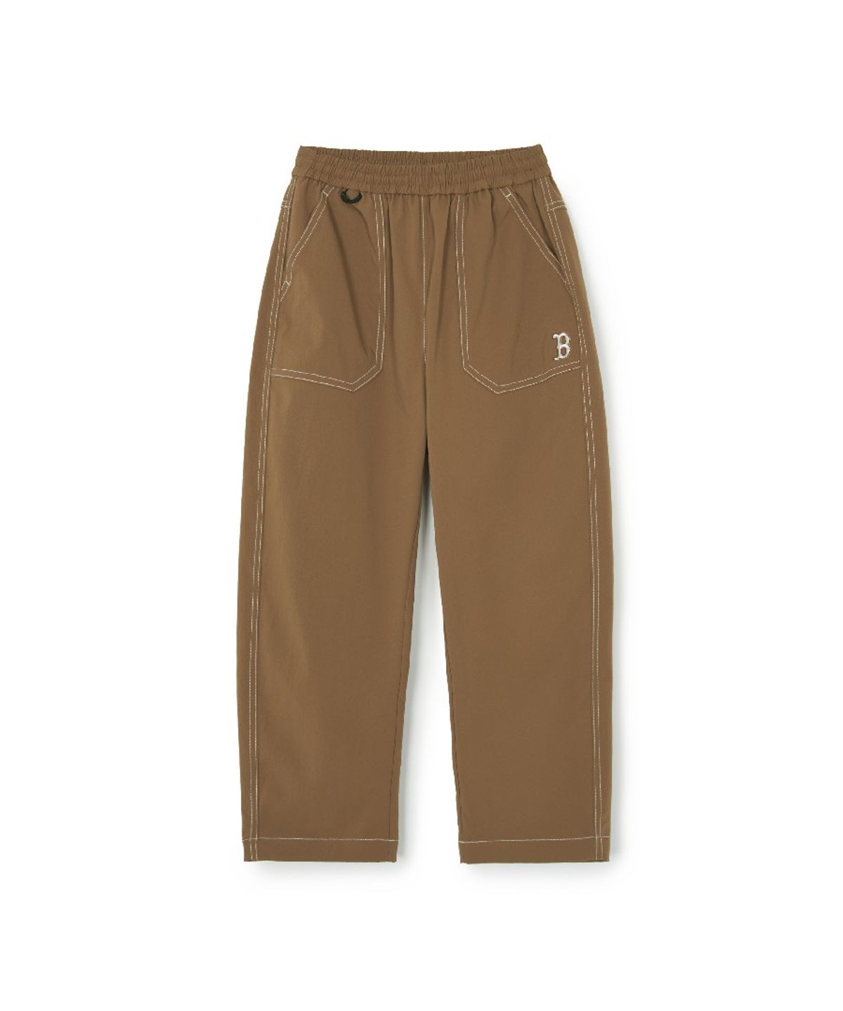 엠엘비 키즈(MLB KIDS) 아웃도어 벌룬 스티치 우븐팬츠 BOS (D.Beige)