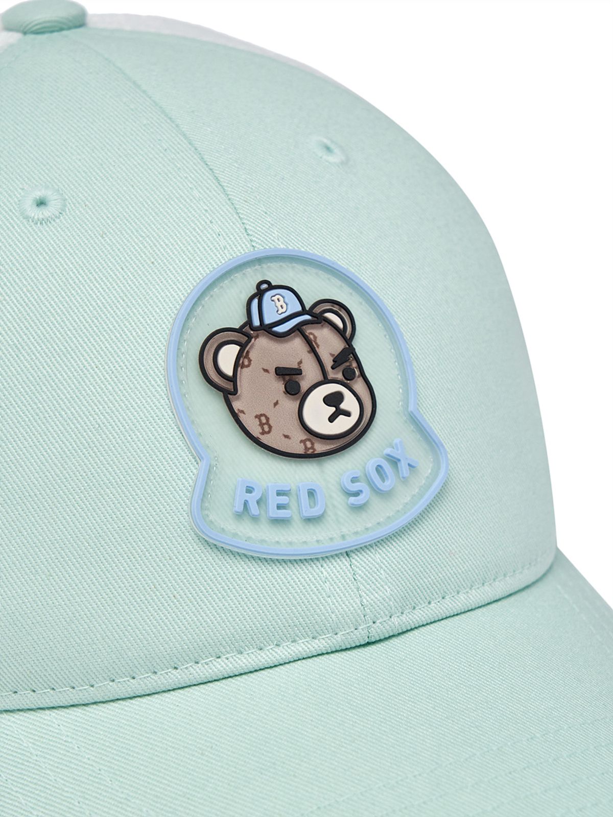 엠엘비 키즈(MLB KIDS) 메가베어 와펜 메쉬캡 BOS (L.Mint)