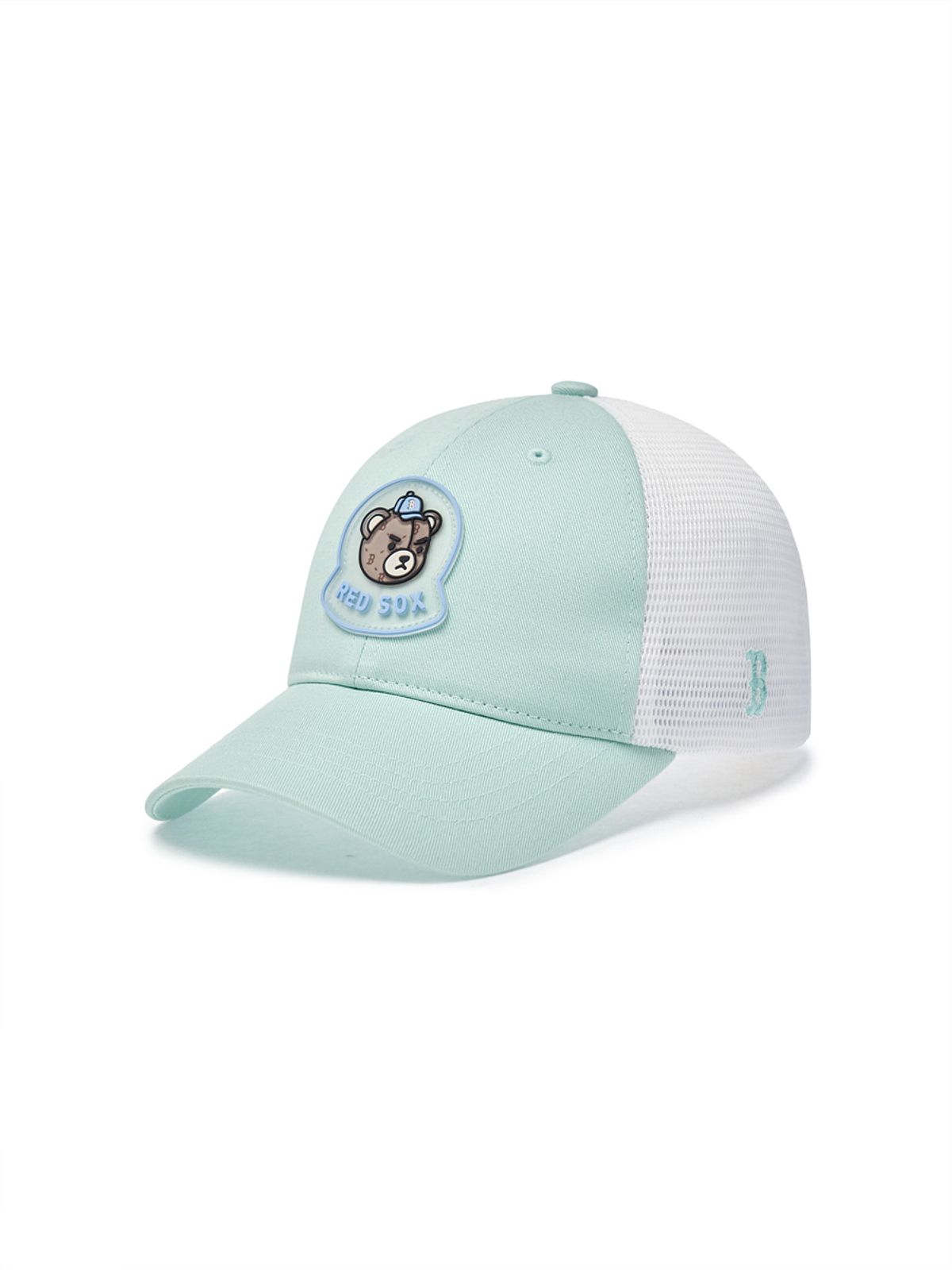 엠엘비 키즈(MLB KIDS) 메가베어 와펜 메쉬캡 BOS (L.Mint)
