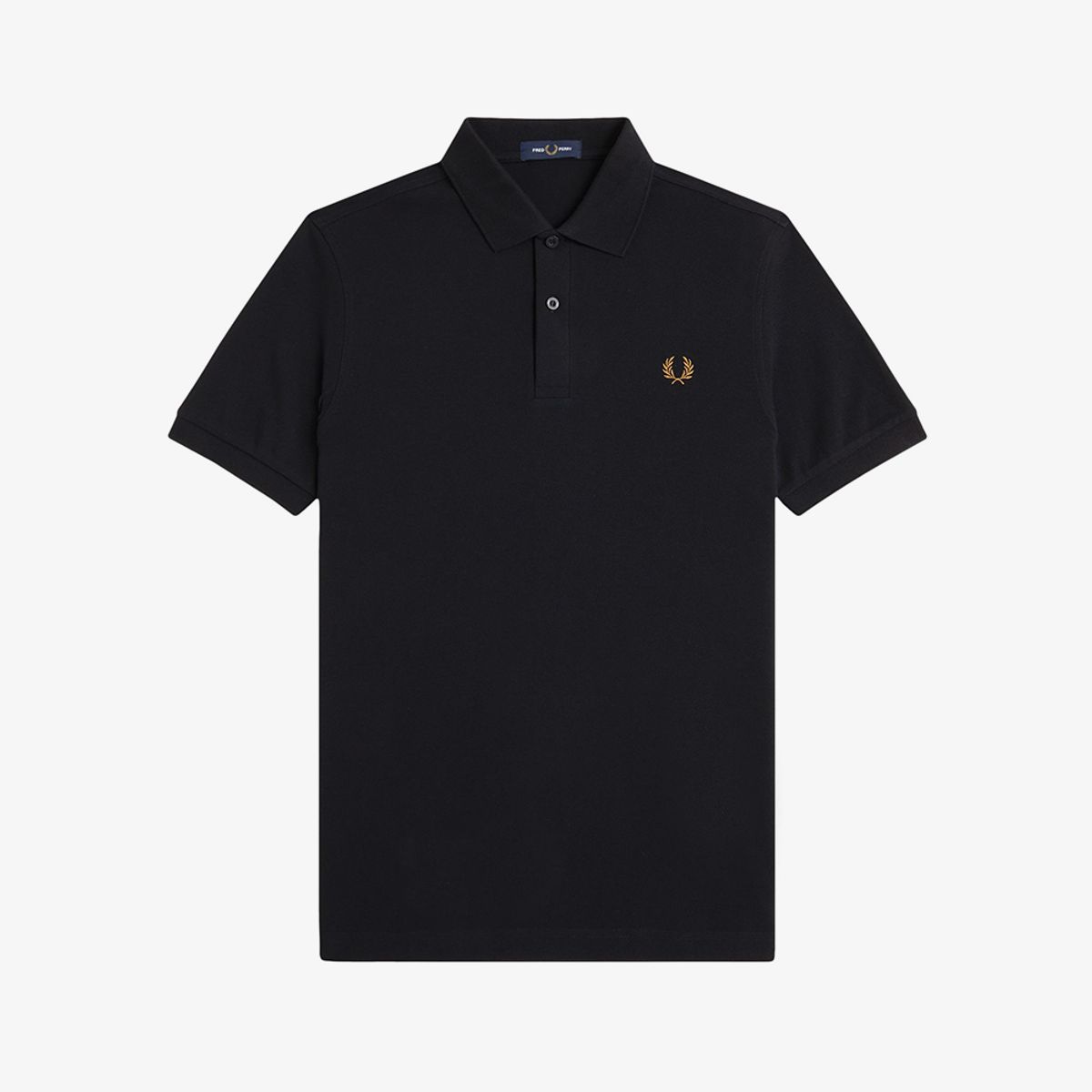 프레드페리(FRED PERRY) [M6000] 플레인 프레드페리 셔츠 - 블랙/다크카라멜 AFPM2616000-N60