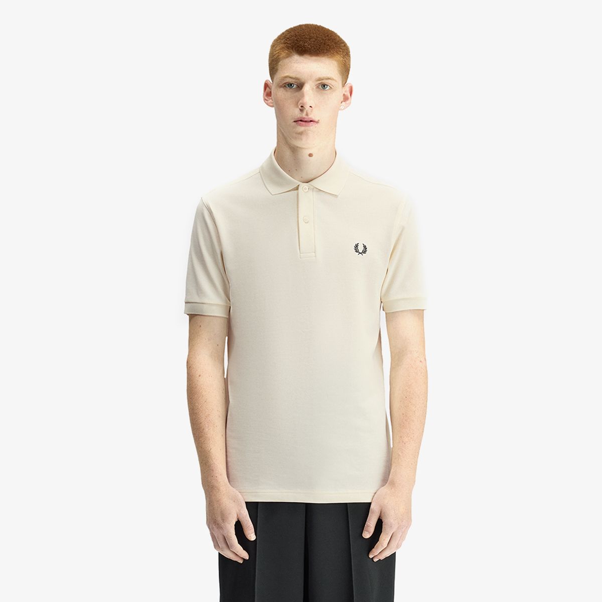 프레드페리(FRED PERRY) [M6000] 플레인 프레드페리 셔츠 - 에크루/그래스루츠 AFPM2616000-13B