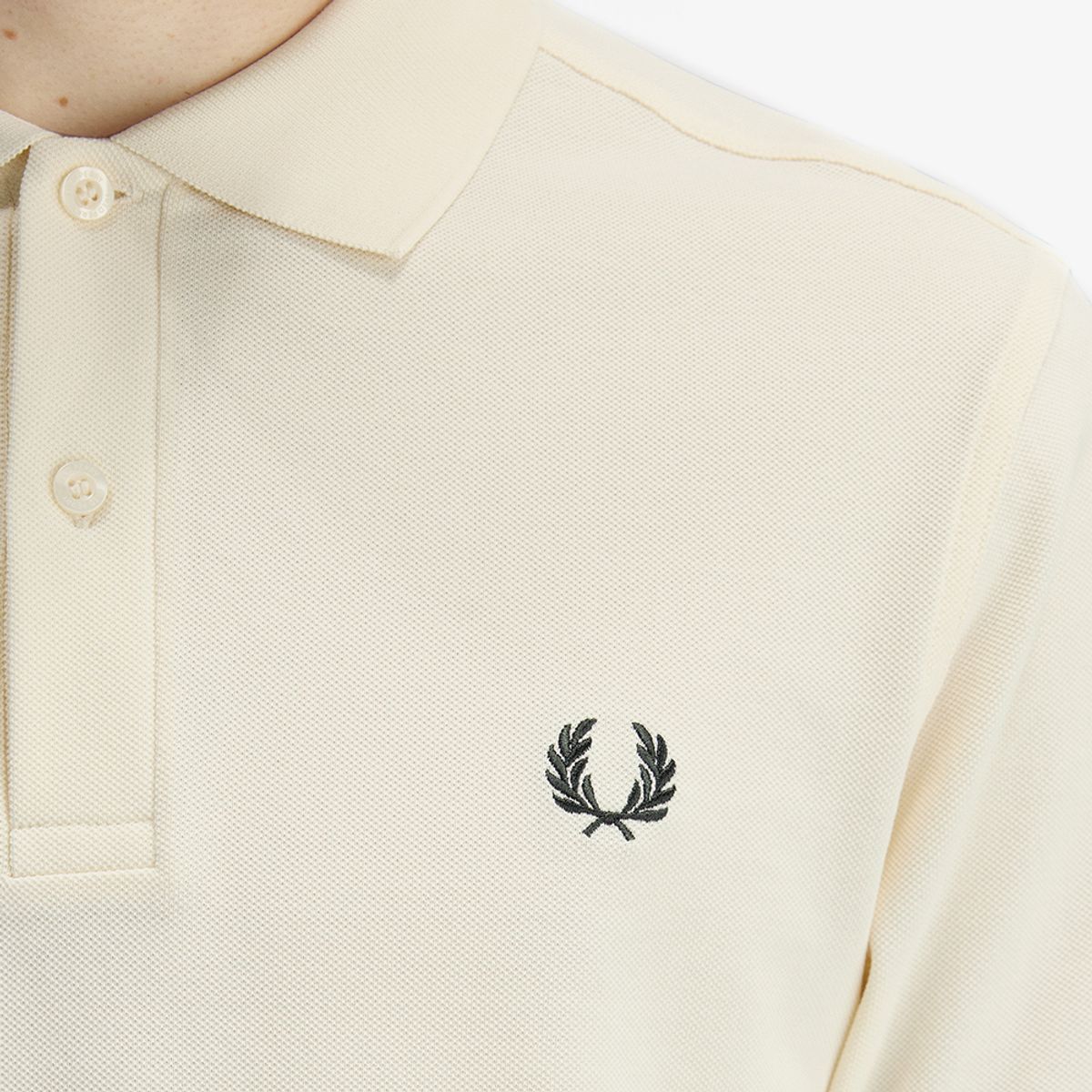 프레드페리(FRED PERRY) [M6000] 플레인 프레드페리 셔츠 - 에크루/그래스루츠 AFPM2616000-13B