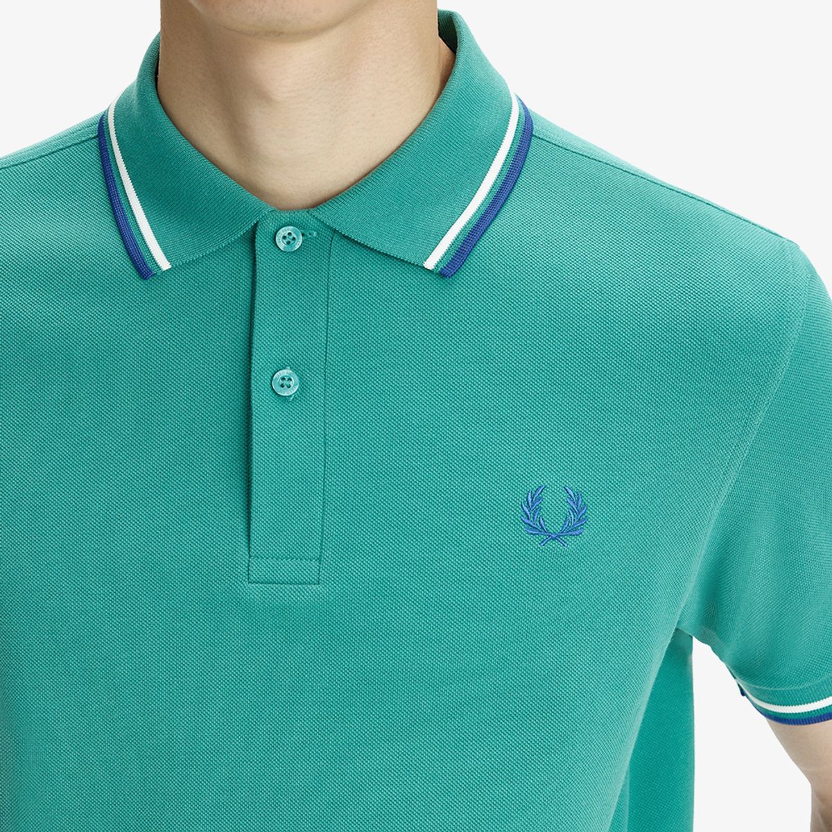 프레드페리(FRED PERRY) [M3600] 트윈 팁 프레드페리 셔츠 - 딥민트/스노우화이트/소호이클립스 AFPM2613600-03B