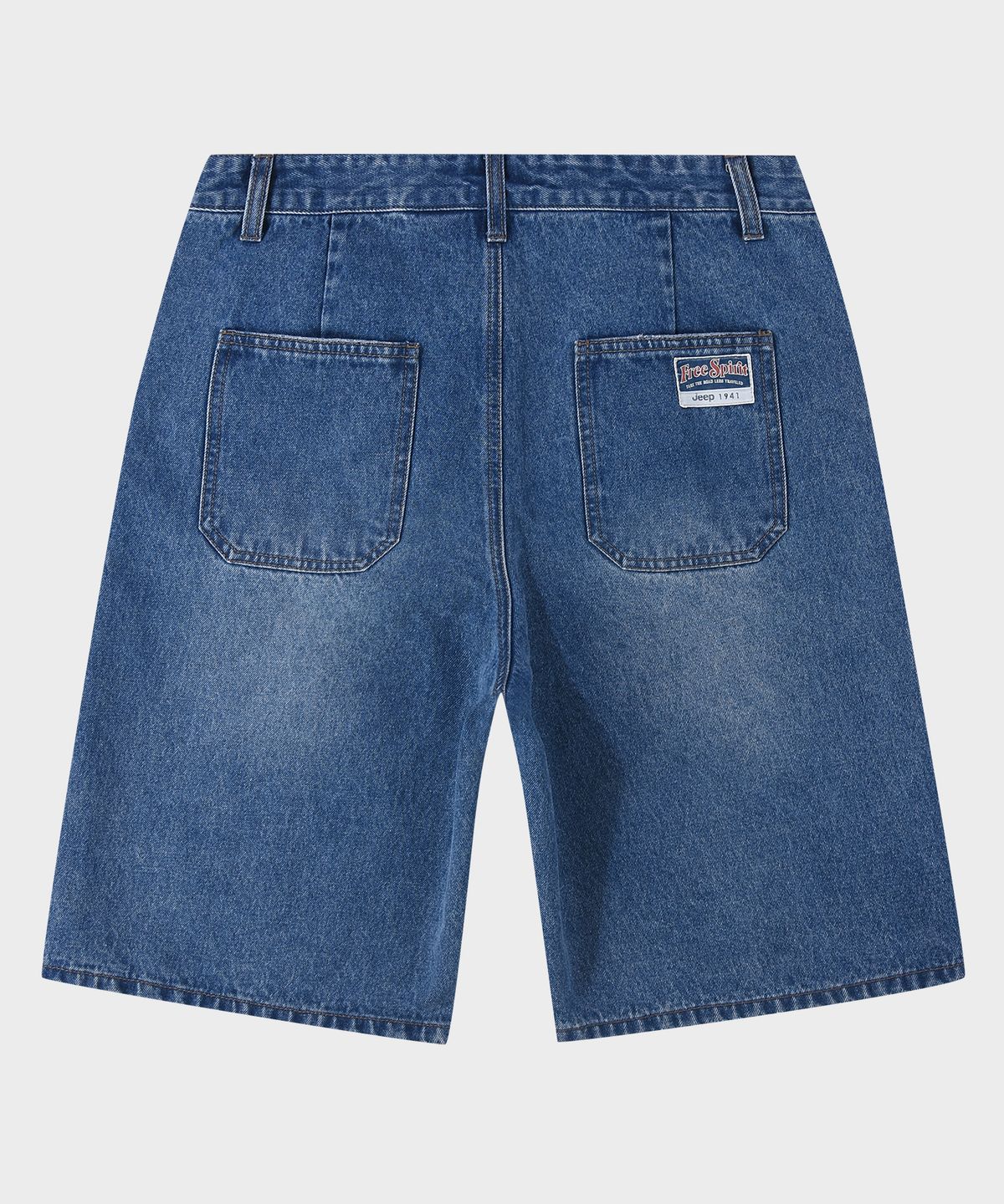 지프(JEEP) DUSTY 메탈로고 데님 버뮤다팬츠 (JR5DPU801LI)