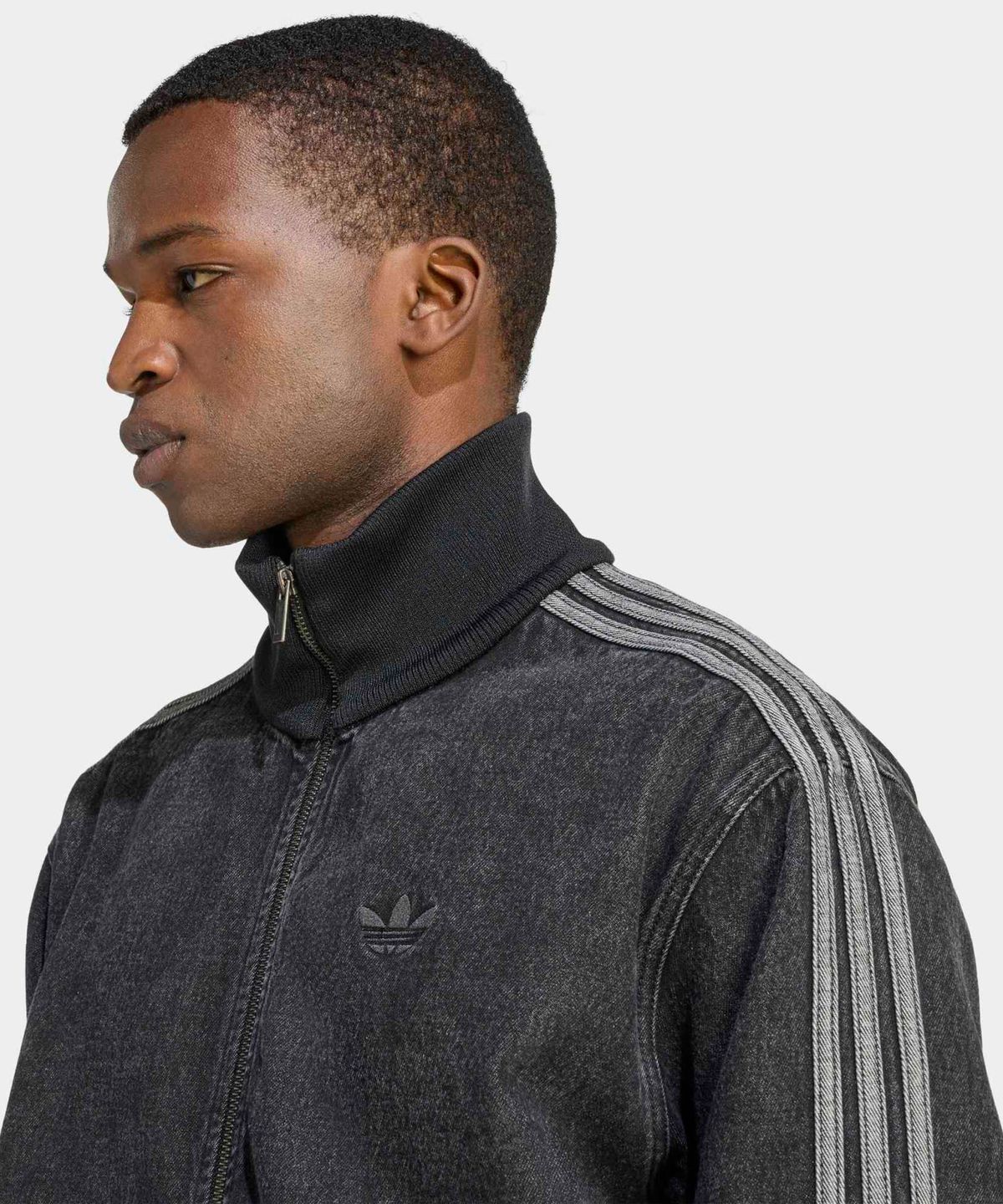 아디다스(ADIDAS) 데님 파이어버드 트랙탑 - 블랙 / KD1516