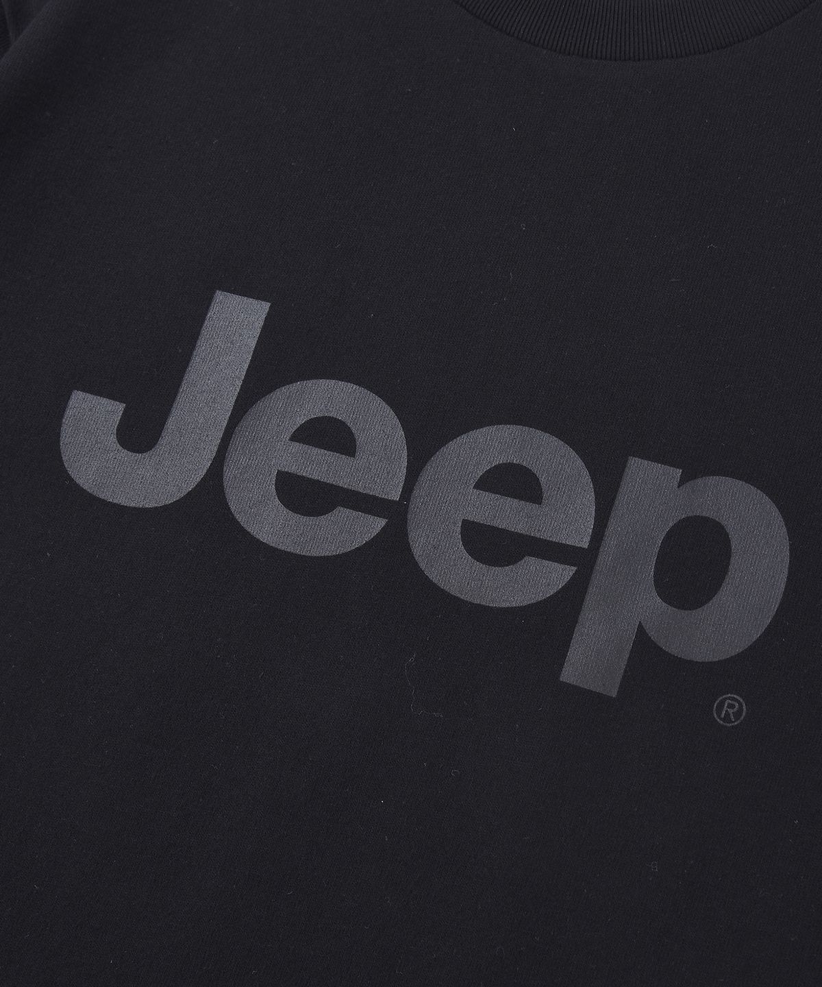지프(JEEP) 헤비 코튼 빅로고 반팔 티셔츠 (JR5TSU191BK)