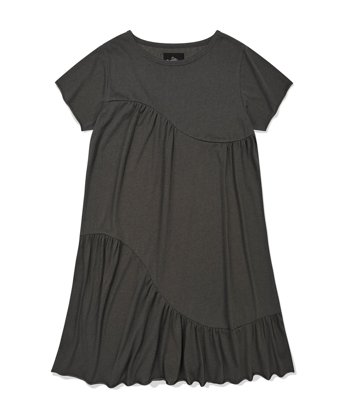리트리버클럽(RETRIEVER CLUB) PLEATED DRESS [CHARCOAL GRAY]
