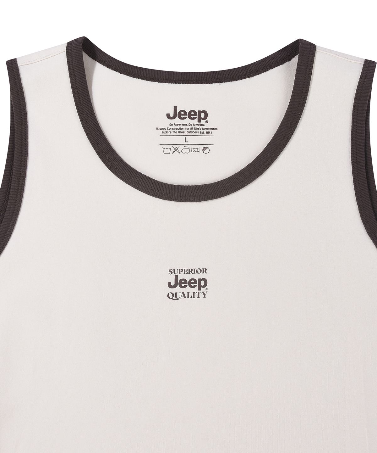 지프(JEEP) WOMEN WAVY 링거 민소매 티셔츠 (JR5TSF052LL)