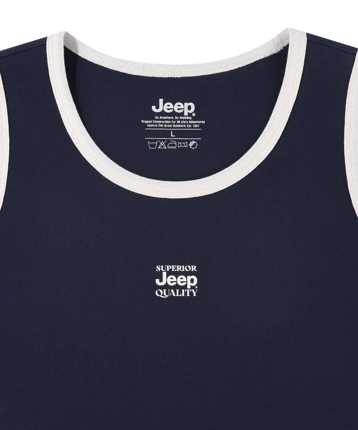 지프(JEEP) WOMEN WAVY 링거 민소매 티셔츠 (JR5TSF052NA)