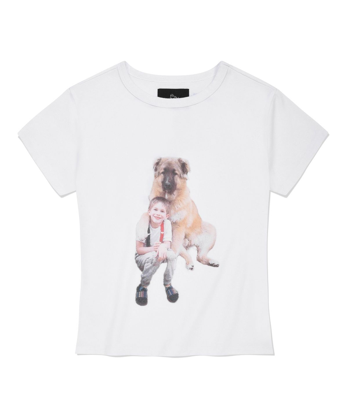 리트리버클럽(RETRIEVER CLUB) LOVE PUPPY CROP TEE [WHITE]