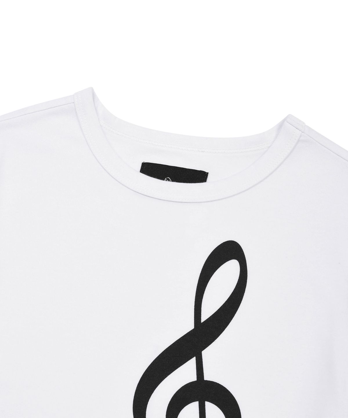 리트리버클럽(RETRIEVER CLUB) MUSIC CROP TEE [WHITE]