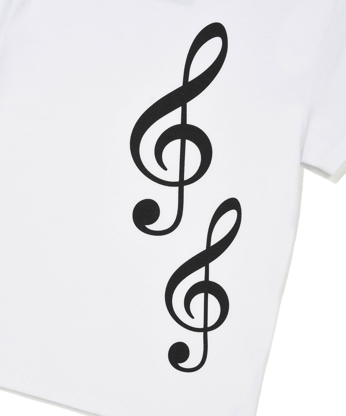 리트리버클럽(RETRIEVER CLUB) MUSIC CROP TEE [WHITE]