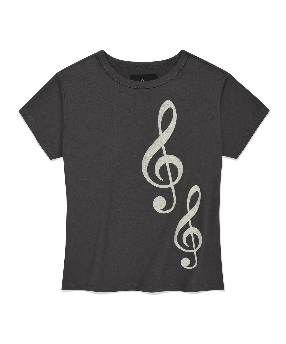 리트리버클럽(RETRIEVER CLUB) MUSIC CROP TEE [CHARCOAL GRAY]