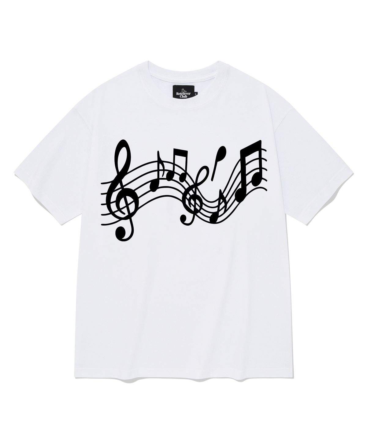 리트리버클럽(RETRIEVER CLUB) MUSIC TEE [WHITE]
