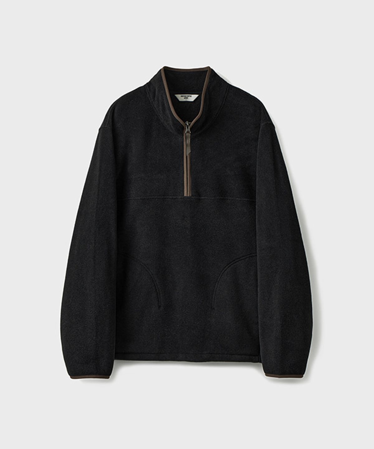유니온블루(UNION BLUE) ANGLER FLEECE HALF-ZIP [BLACK]