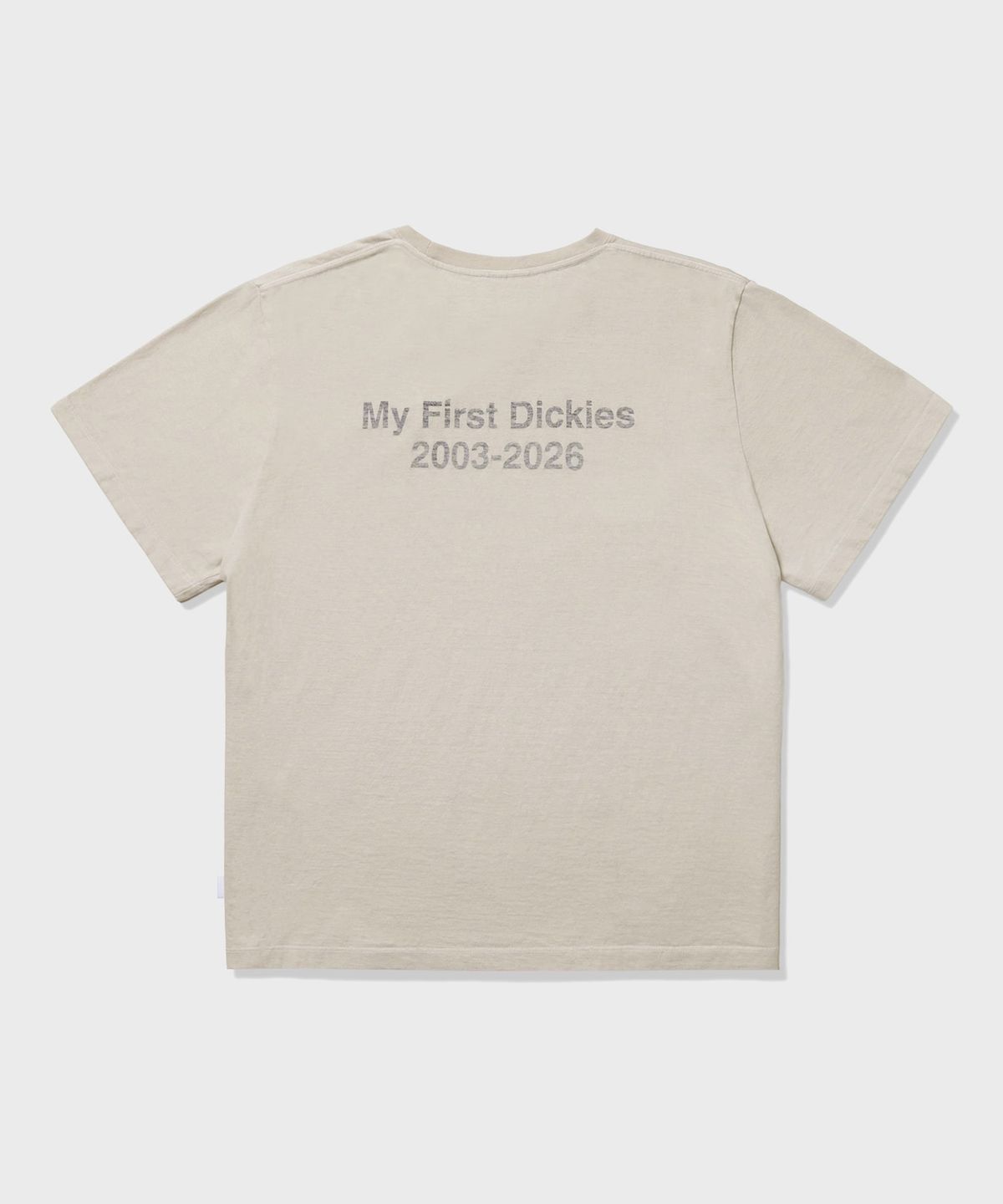 디키즈(DICKIES) 디키즈 X 장석종 크롭 티셔츠 Oatmeal