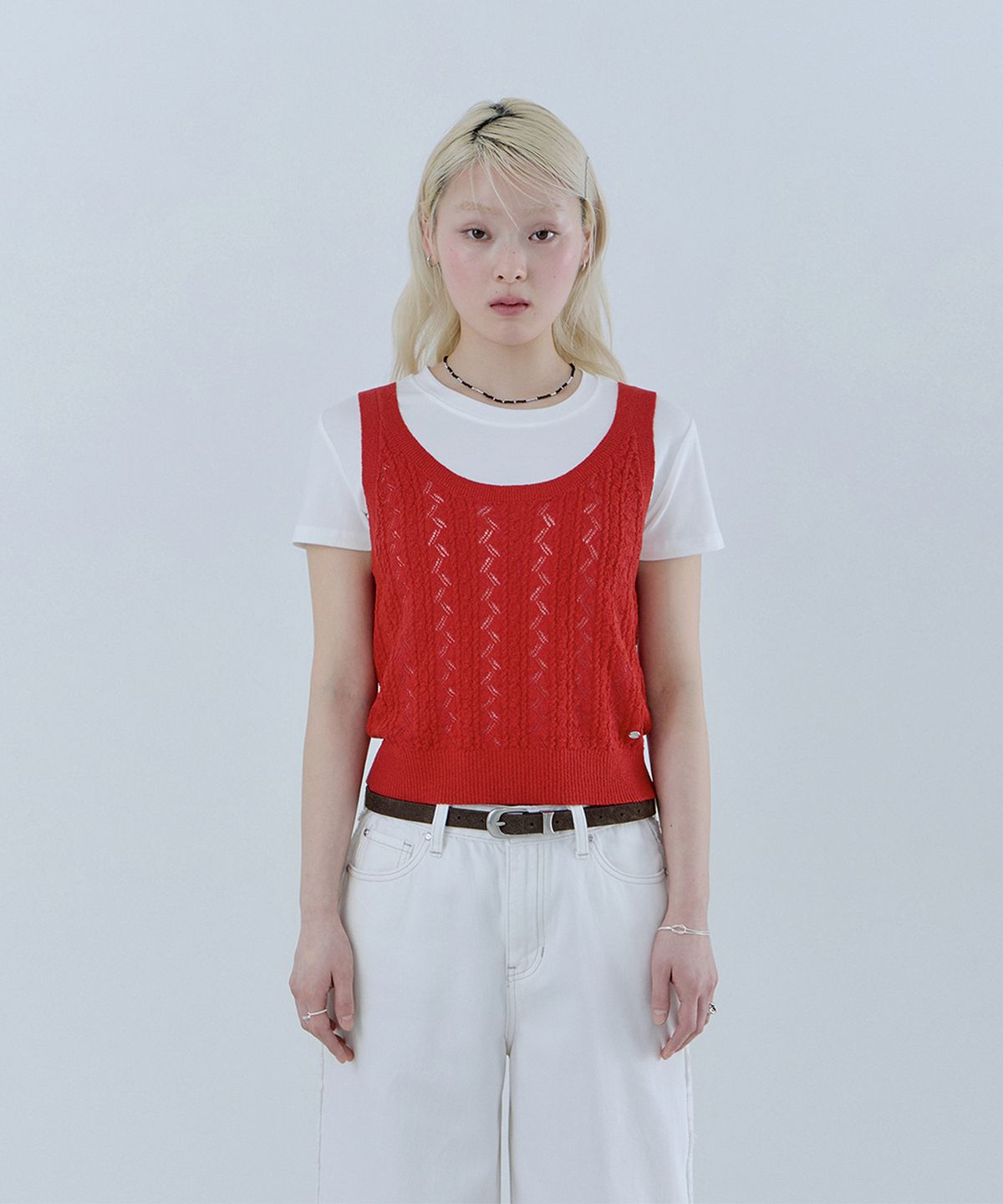 게스(GUESS) 2color 백 리본여밈 디테일 뷔스티에 OQ2S5782