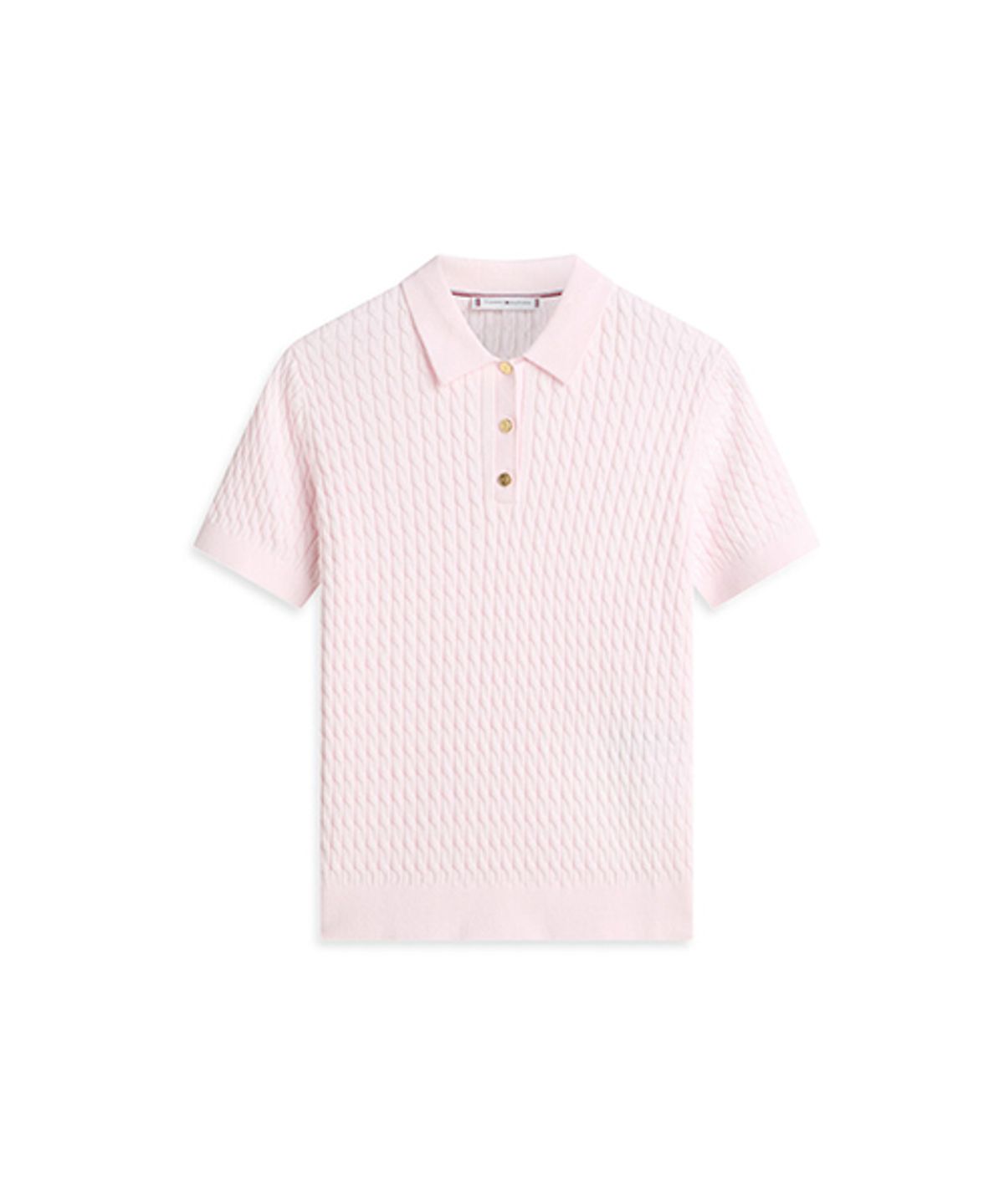 타미힐피거(TOMMY HILFIGER) 코튼 케이블 폴로 스웨터 (T22G1KTO061WT2TOG)