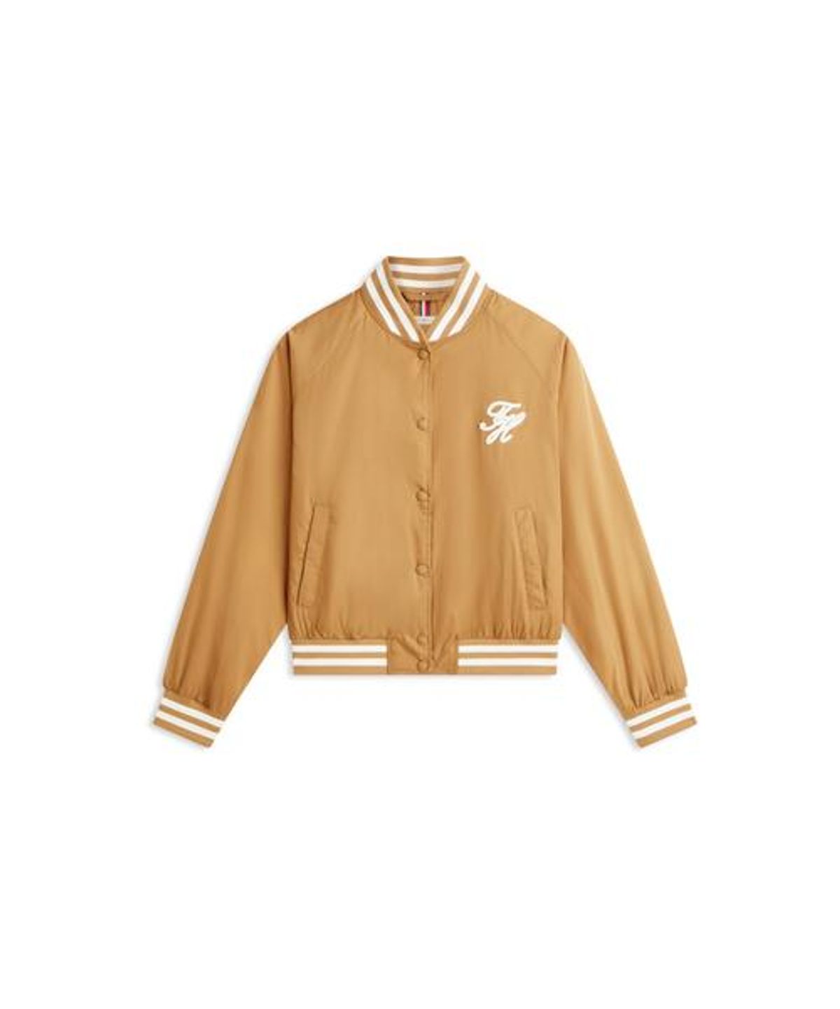 타미힐피거(TOMMY HILFIGER) 시그니처 바시티 봄버 재킷 (T22G1WJC052WT1GWA)