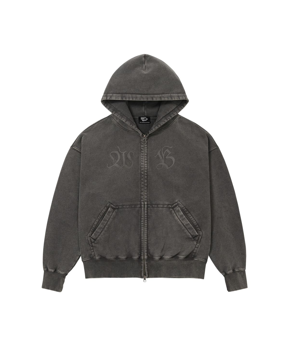 웰빙익스프레스(WELLBEING EXPRESS) HOWtoWB Zipup Hoodie Brown