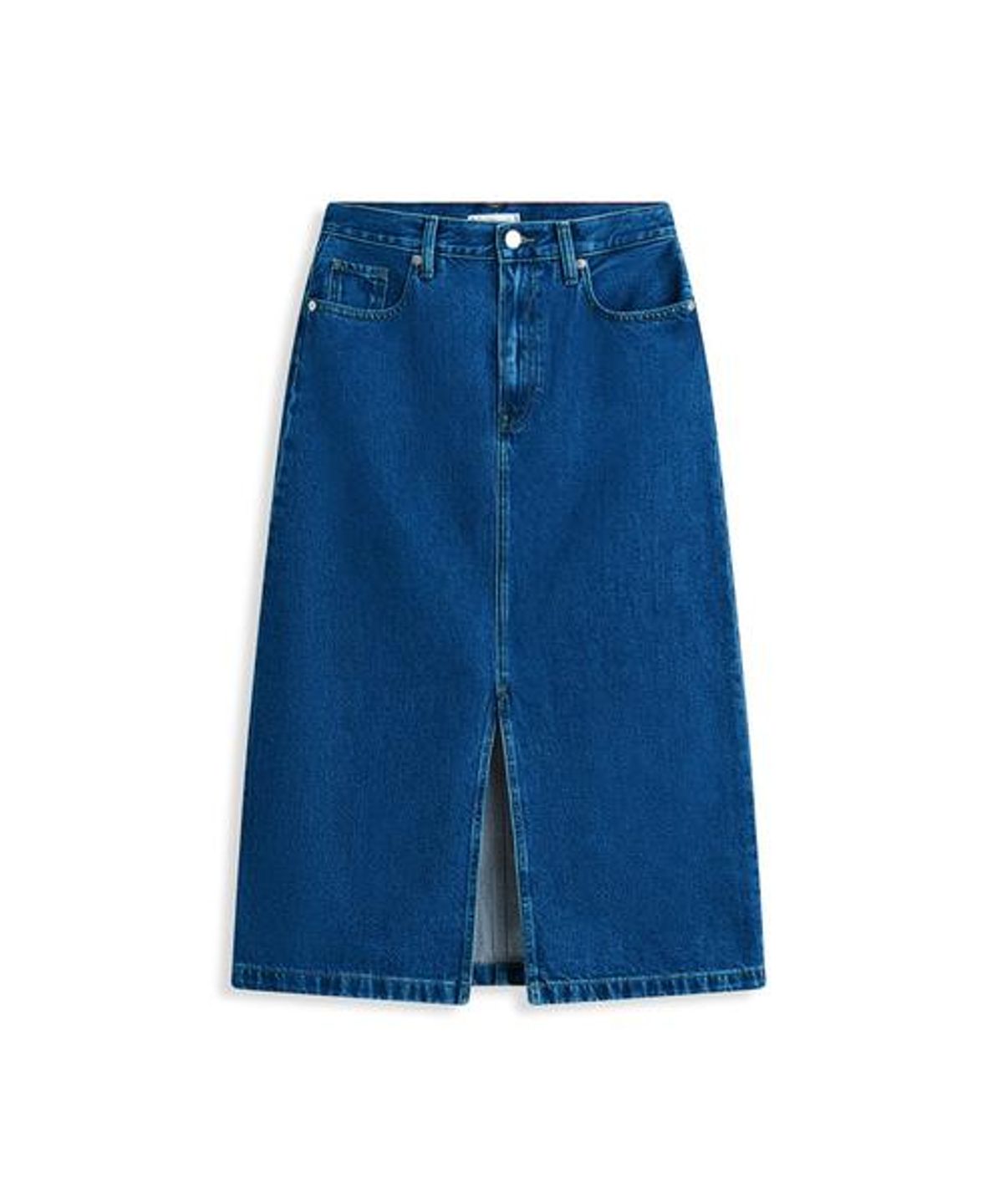 타미힐피거(TOMMY HILFIGER) 소프트 데님 미디 스커트 (T22G0NSC040WT11A5)