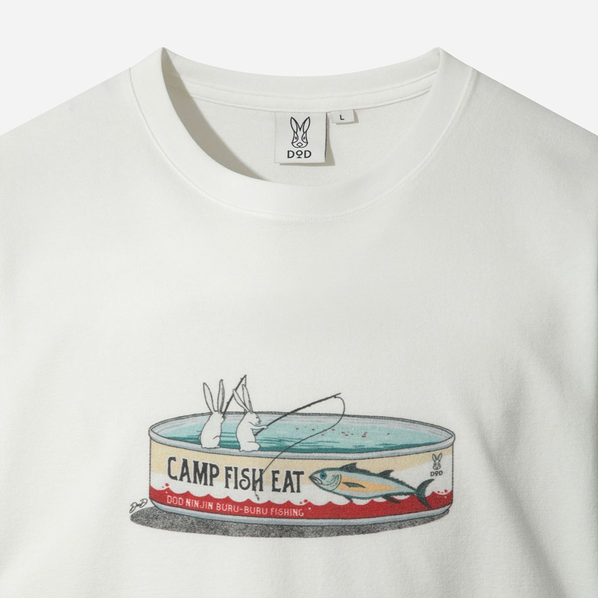 디오디(DOD) 사카나 레터링 반팔 티셔츠 (OFF WHITE 2)