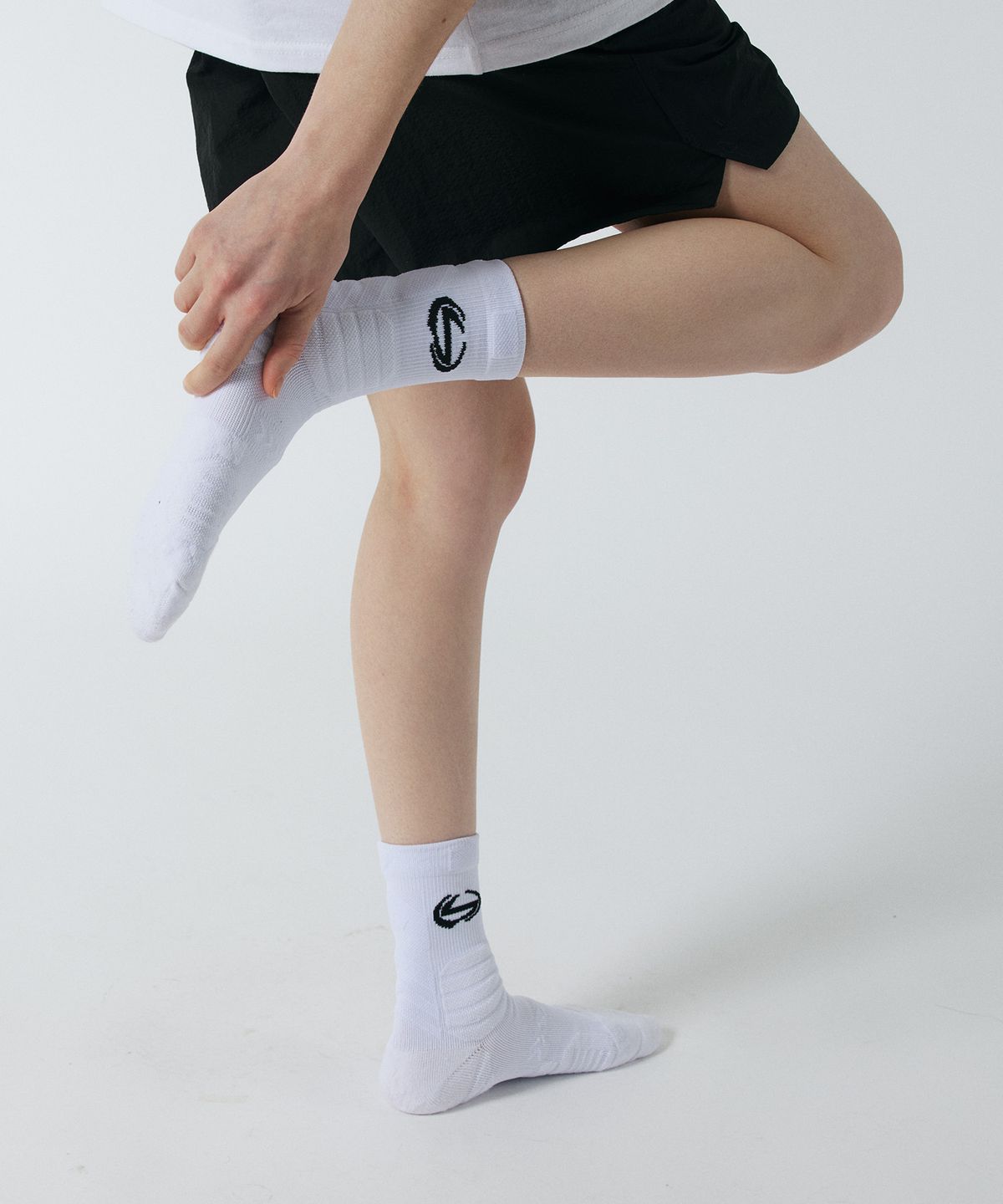 산로(SANRO) 5PACK 사방 쿠션 스포츠양말 화이트