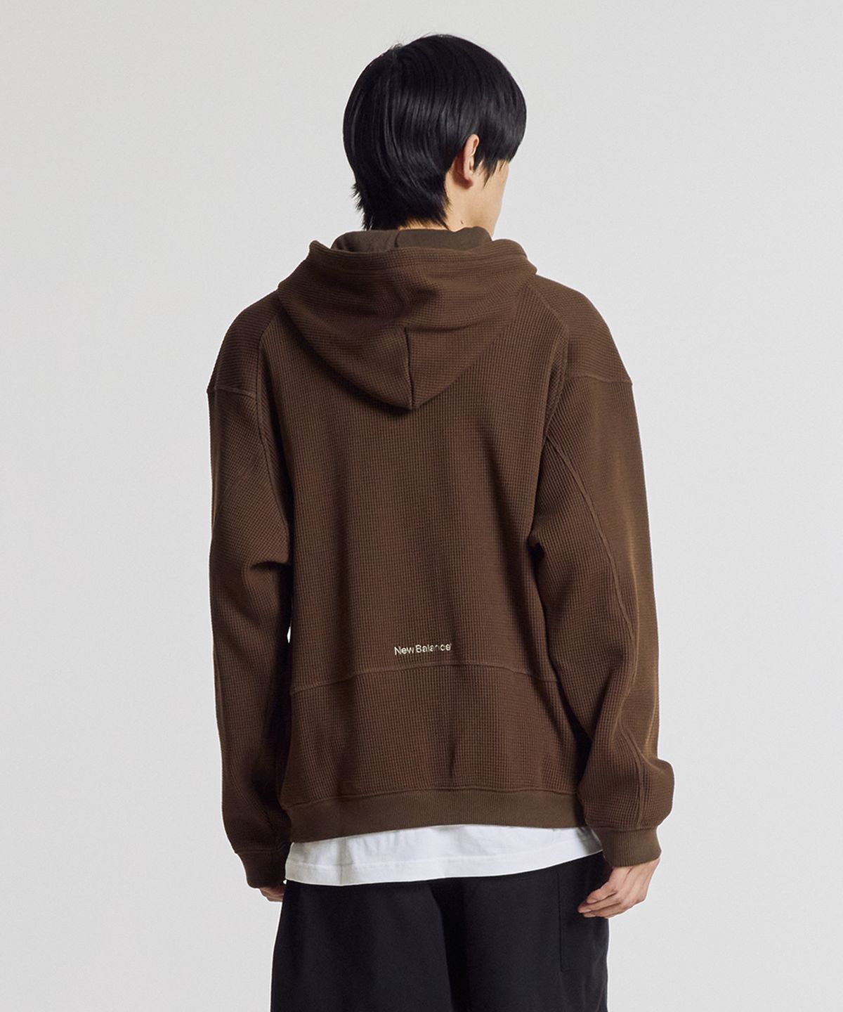 뉴발란스(NEW BALANCE) NBMDG21323 / UNI 740 Shifted 와플 후드집업 (BROWN)