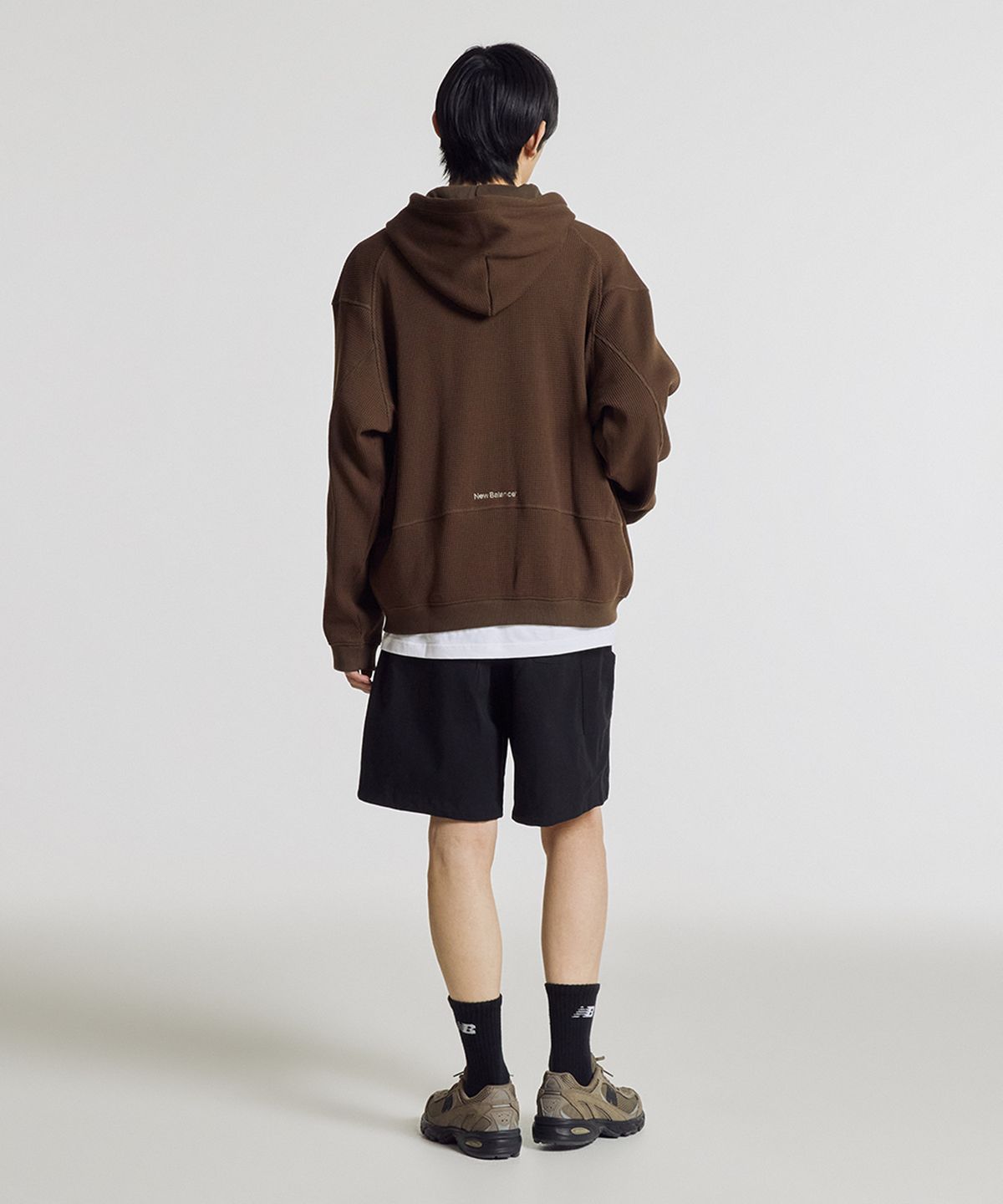 뉴발란스(NEW BALANCE) NBMDG21323 / UNI 740 Shifted 와플 후드집업 (BROWN)