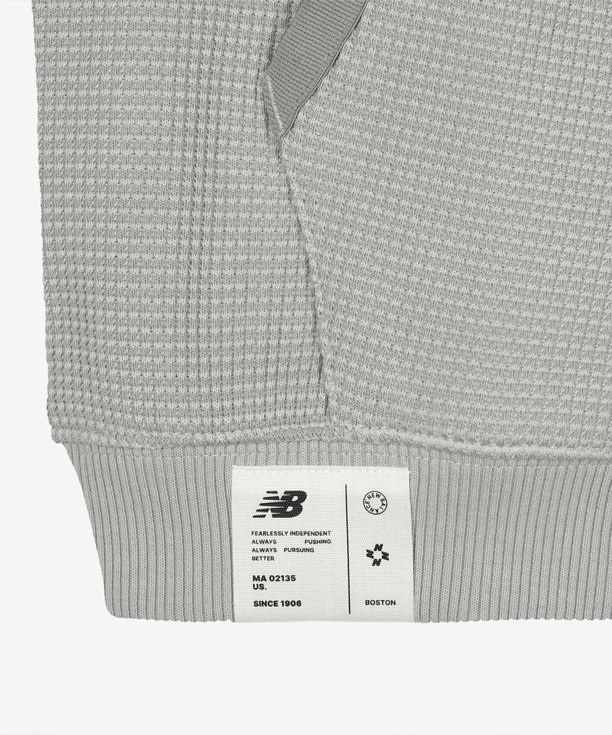 뉴발란스(NEW BALANCE) NBMDG21323 / UNI 740 Shifted 와플 후드집업 (GRAY)