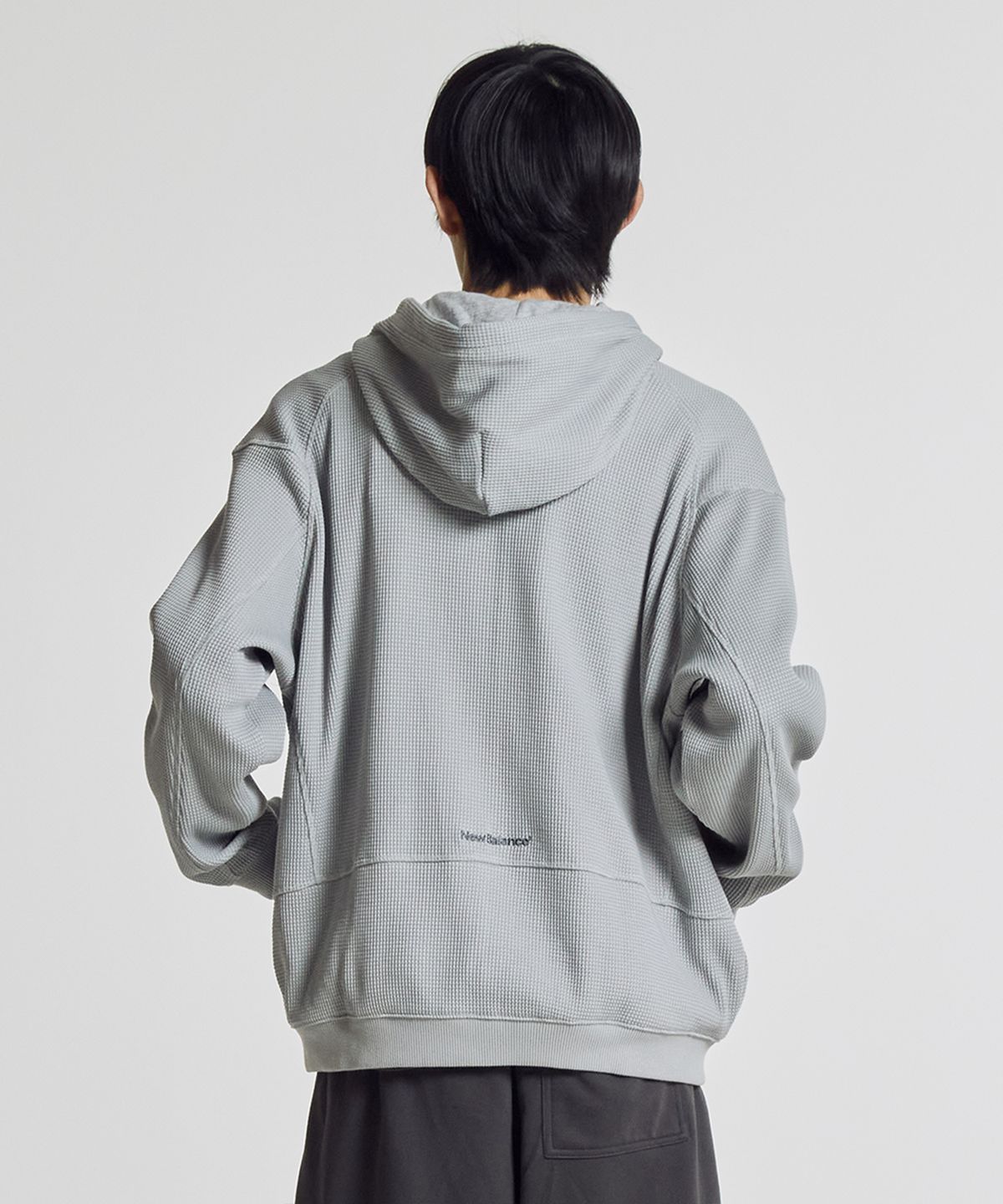 뉴발란스(NEW BALANCE) NBMDG21323 / UNI 740 Shifted 와플 후드집업 (GRAY)