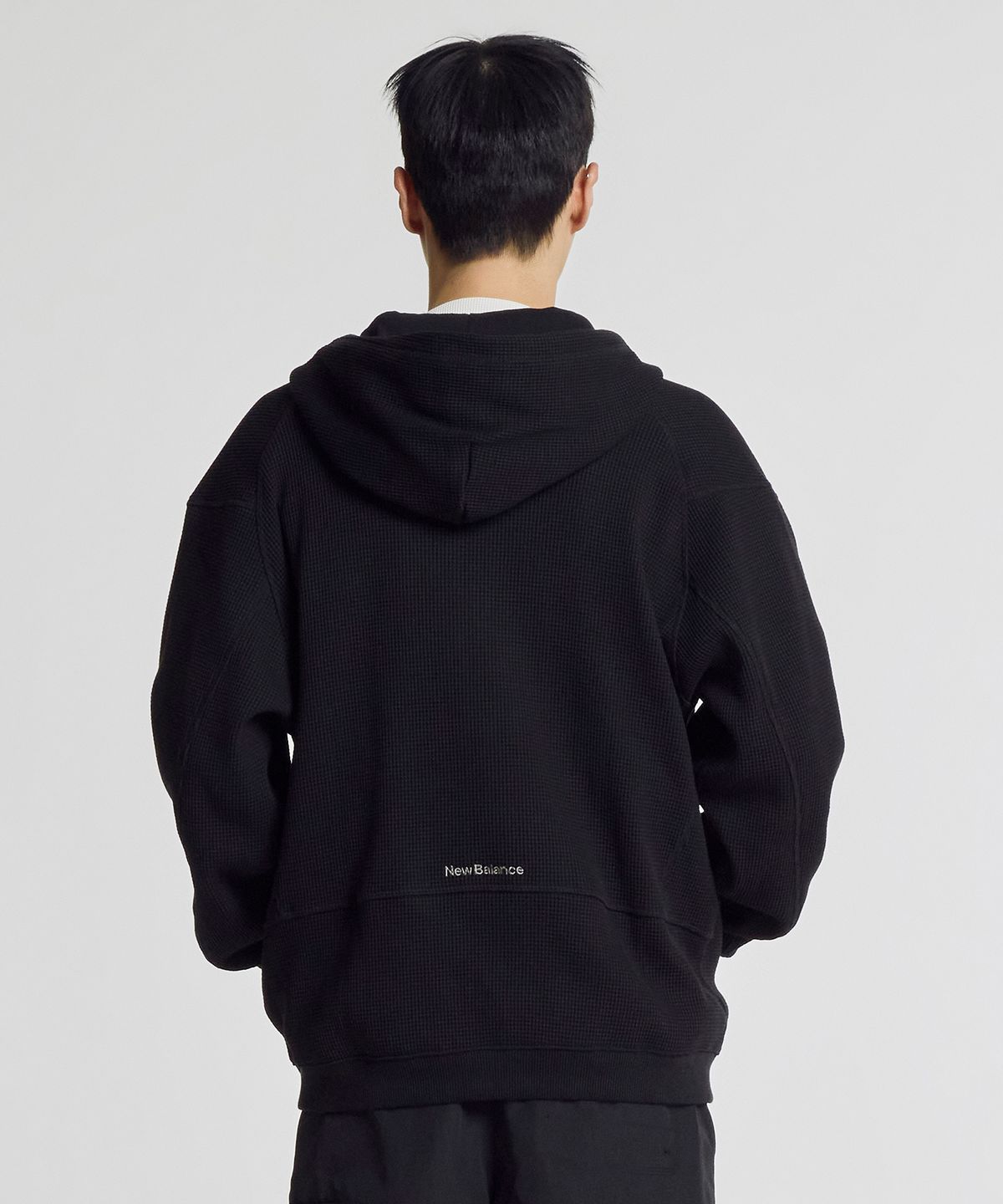 뉴발란스(NEW BALANCE) NBMDG21323 / UNI 740 Shifted 와플 후드집업 (BLACK)