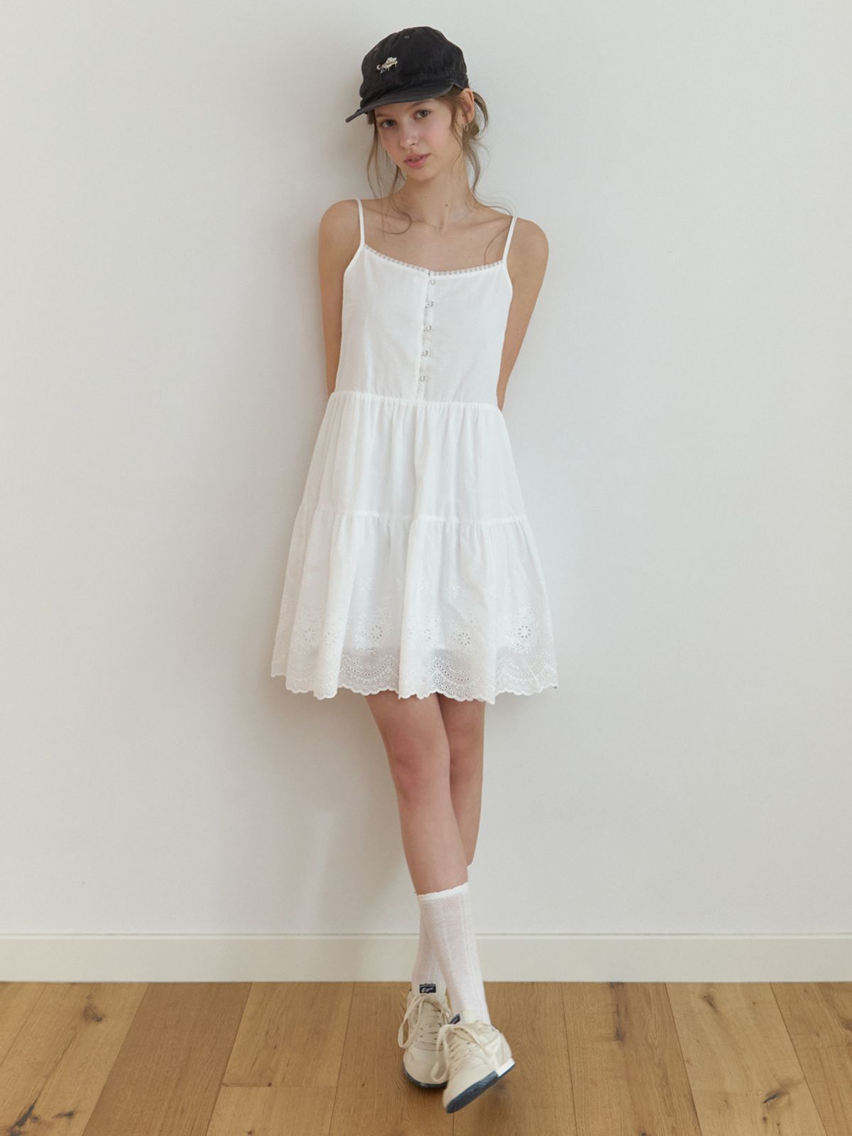 리엘(RE L) [2nd] Alov lace mini dress (white)