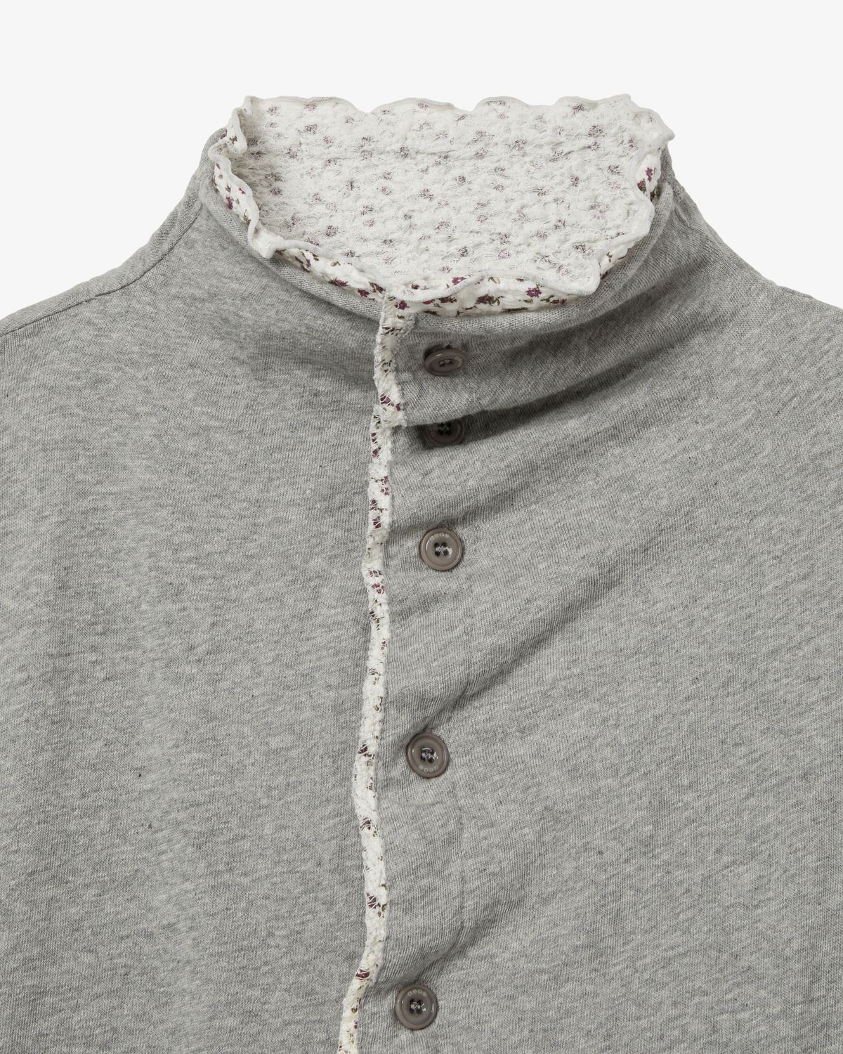 에이이에이이(AEAE) LAYERED CARDIGAN [MELANGE GREY]