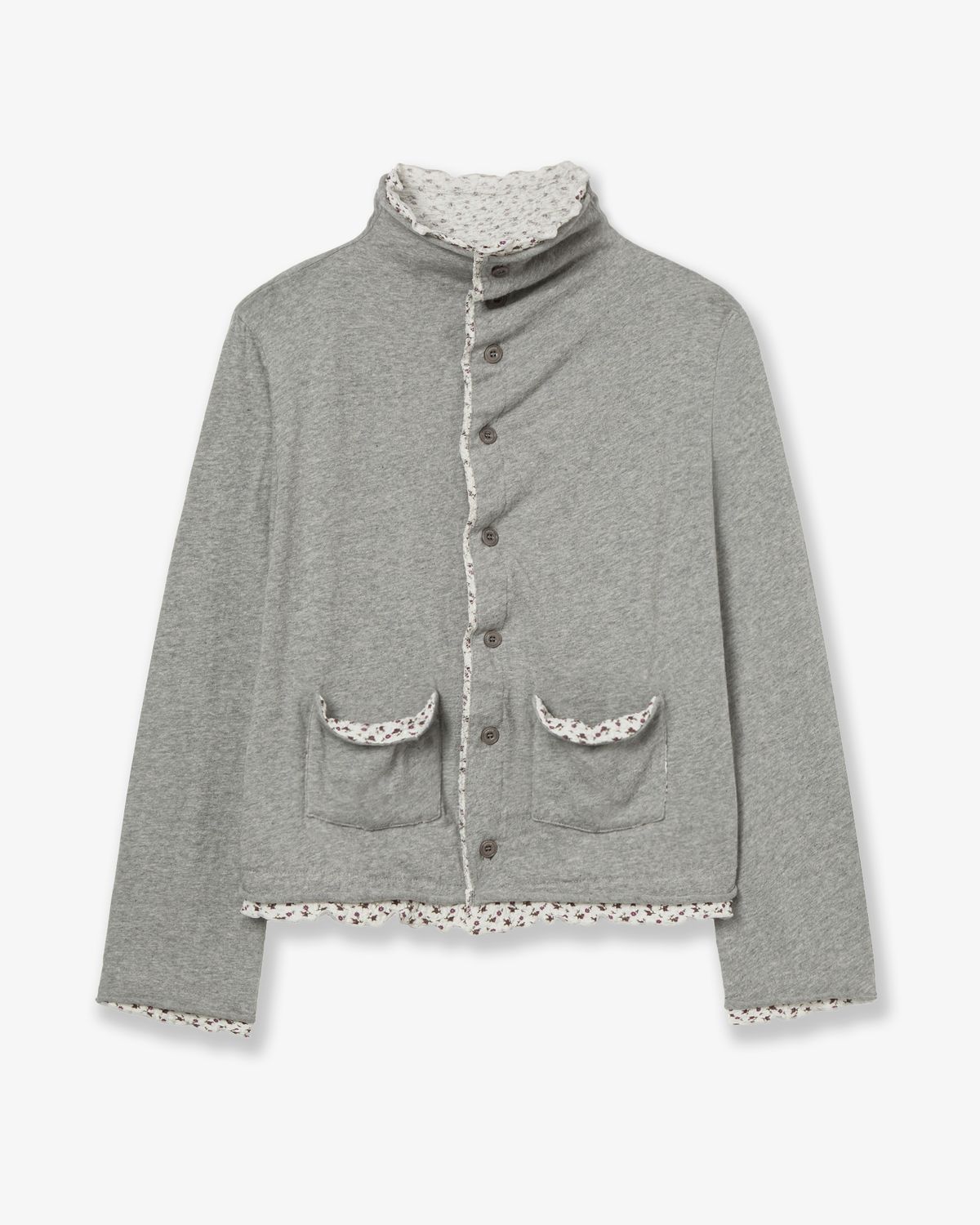 에이이에이이(AEAE) LAYERED CARDIGAN [MELANGE GREY]
